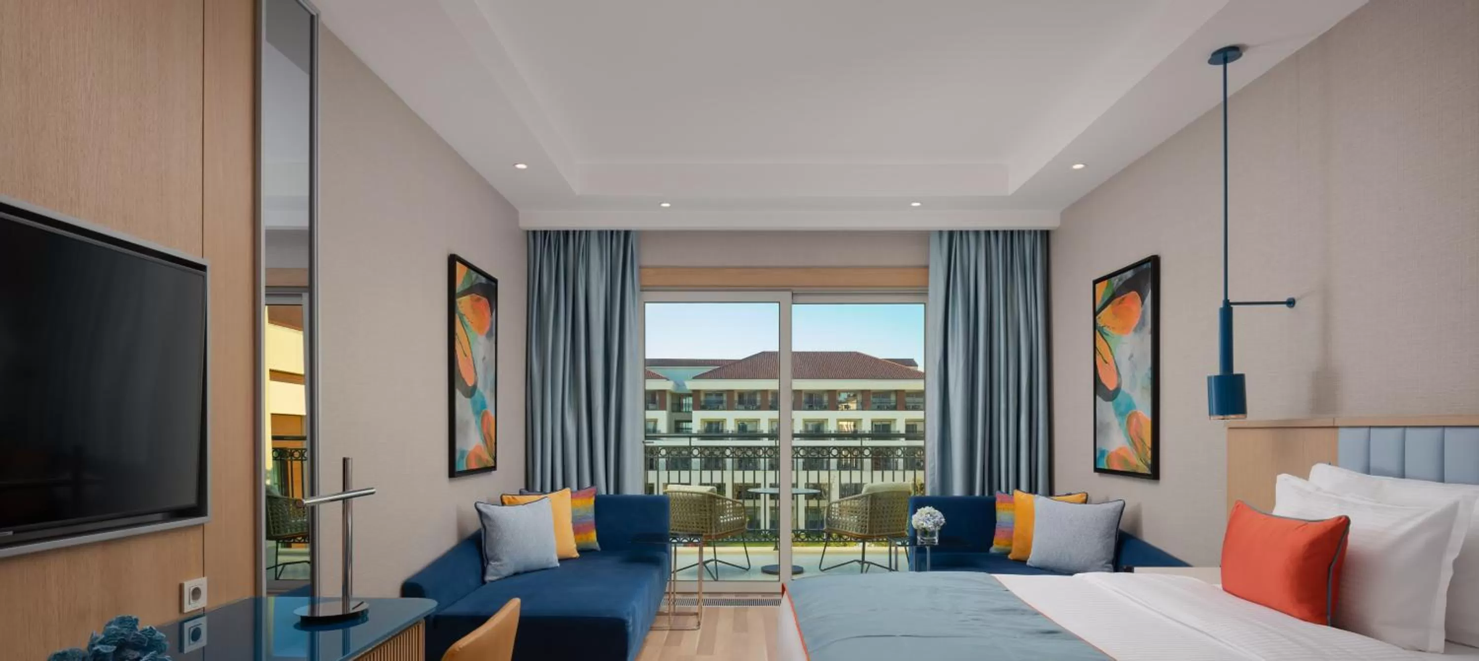 Garden view, Bed in Rixos Water World Aktau - Theme Park Free Access