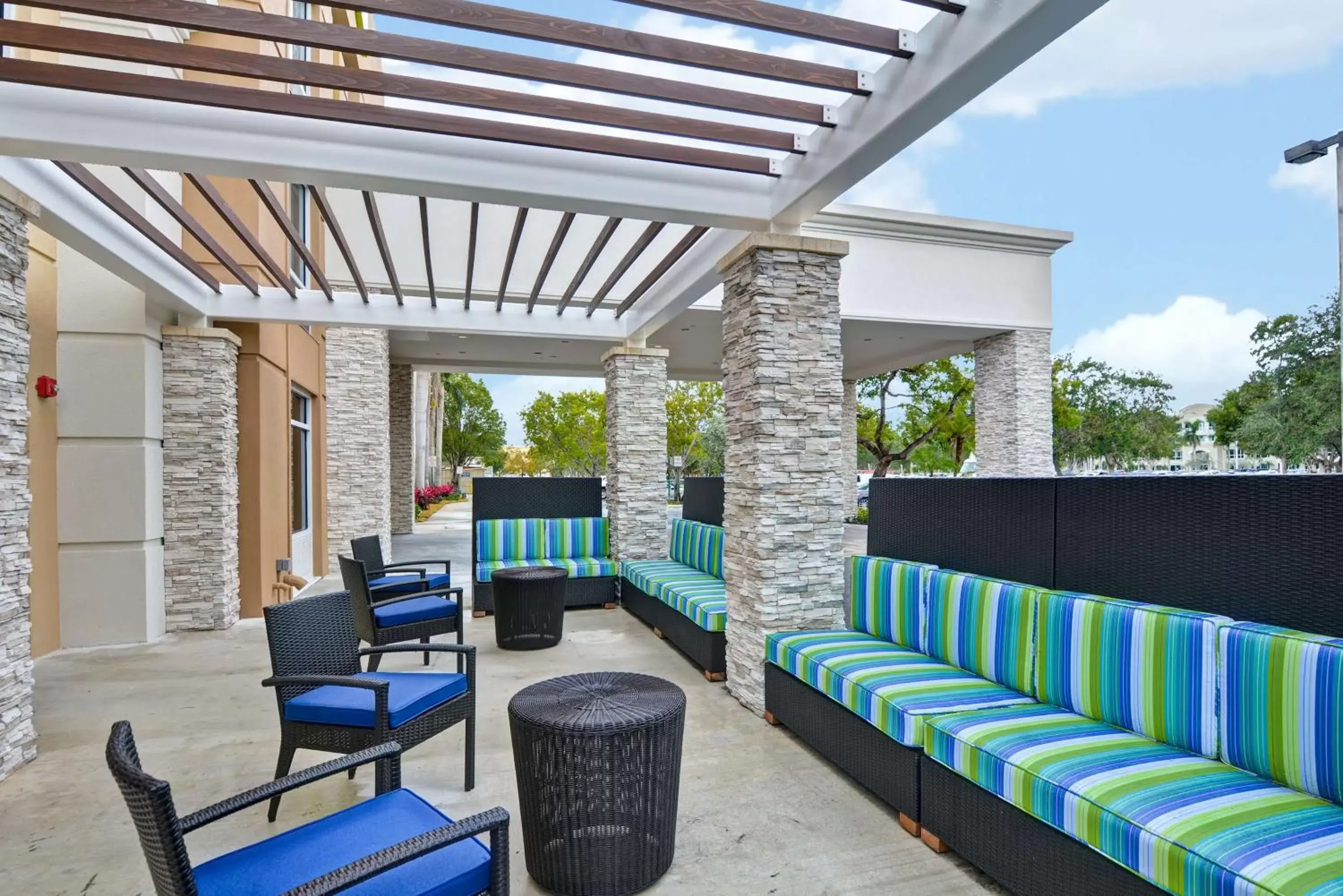 Patio in Home2 Suites by Hilton Miramar Ft. Lauderdale