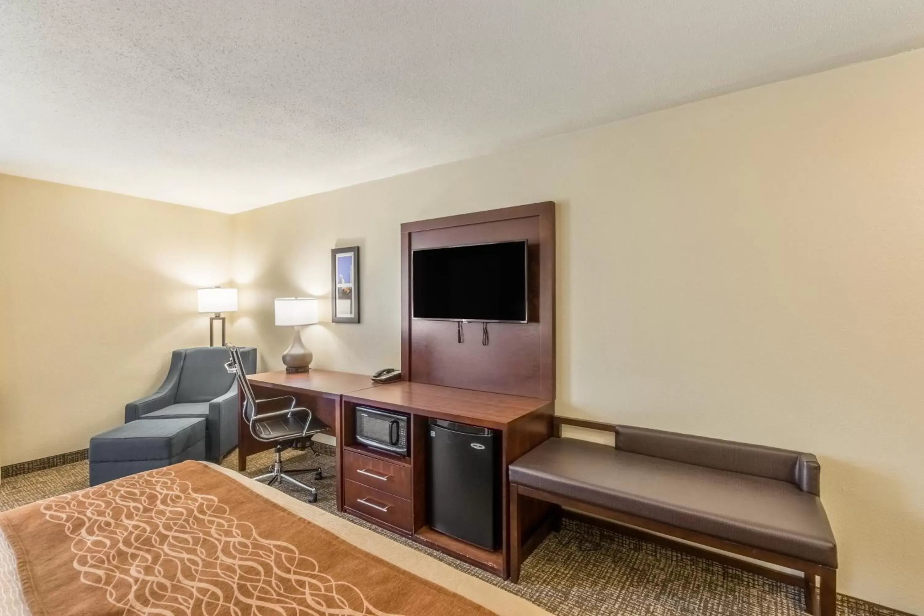 Photo of the whole room, TV/Entertainment Center in Comfort Inn Charlotte Airport Uptown