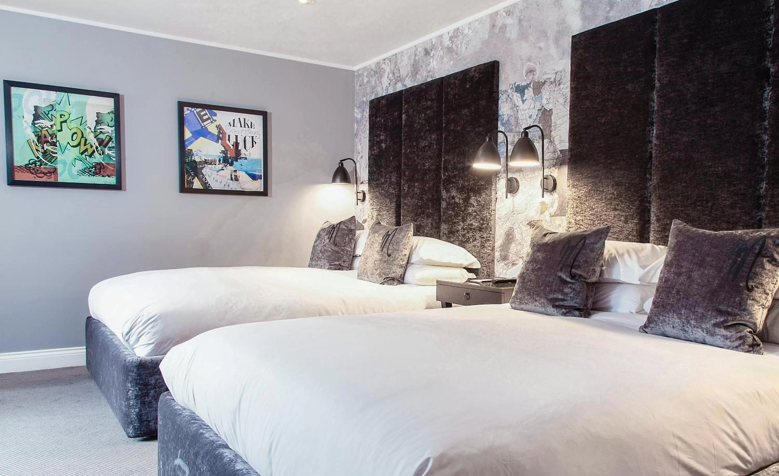 Bedroom, Bed in Malmaison Edinburgh