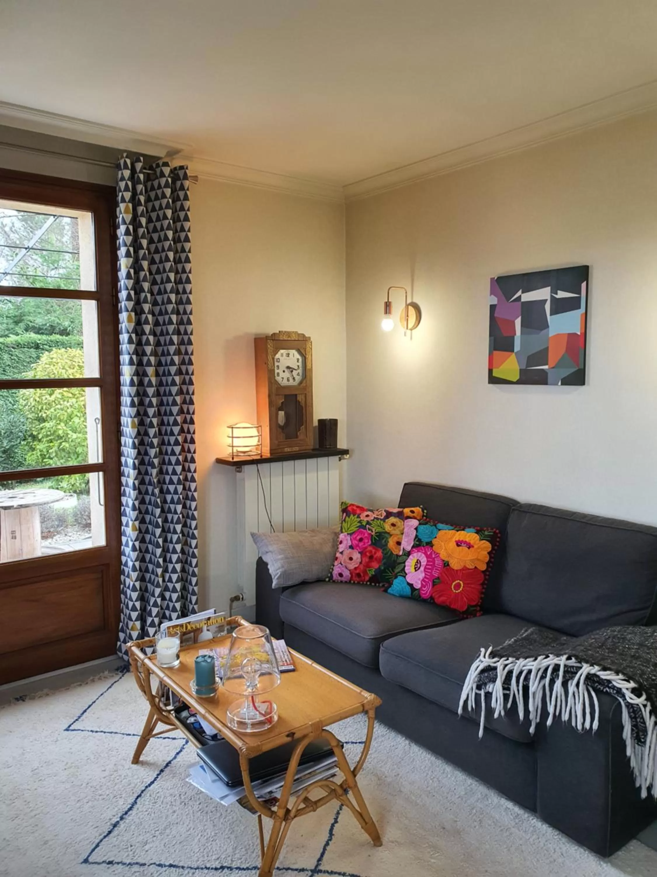 Living room in A l'Ecole Buissonnière, chambre d'hôtes en Sidobre
