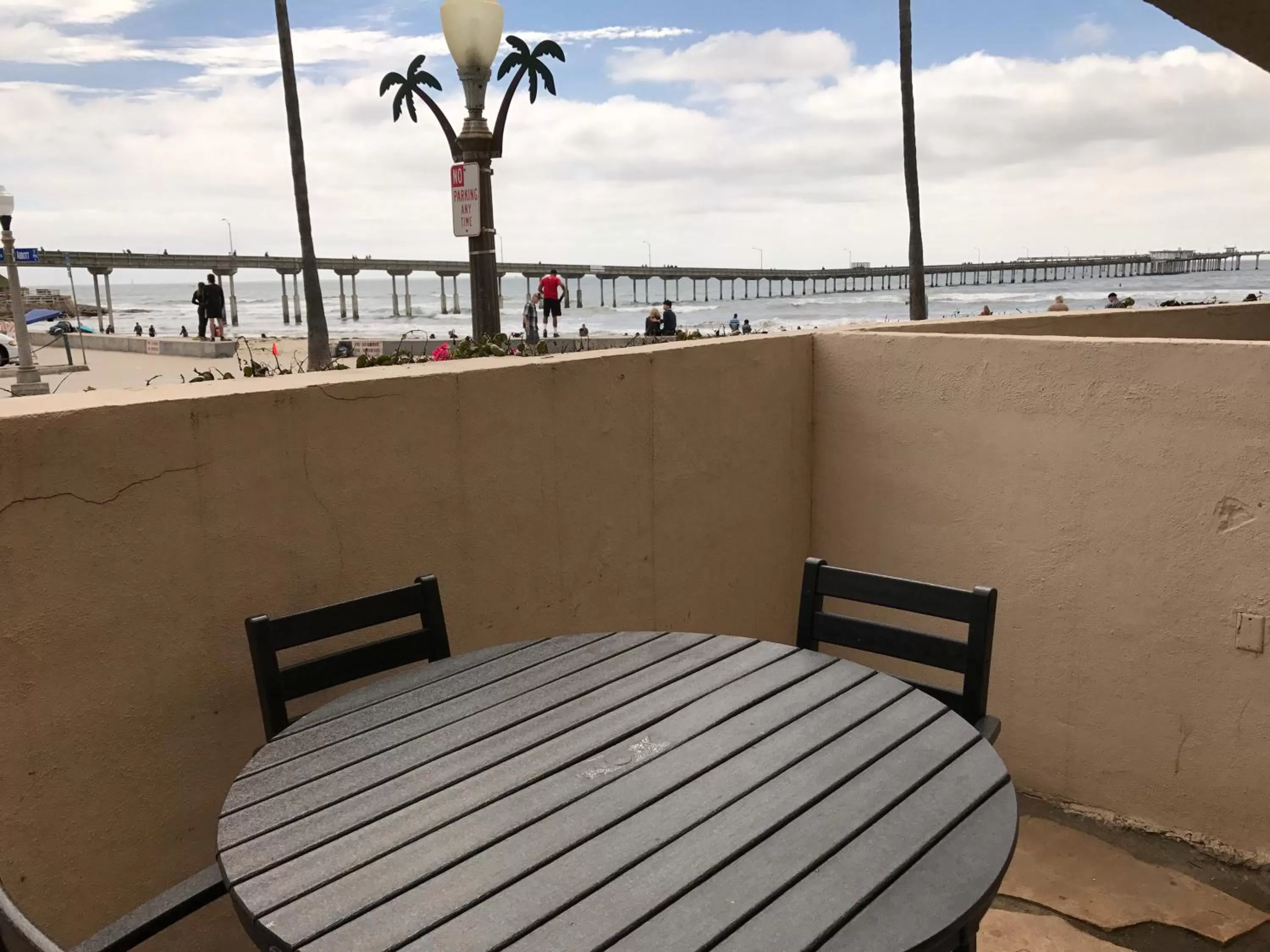 Patio in Ocean Beach Hotel