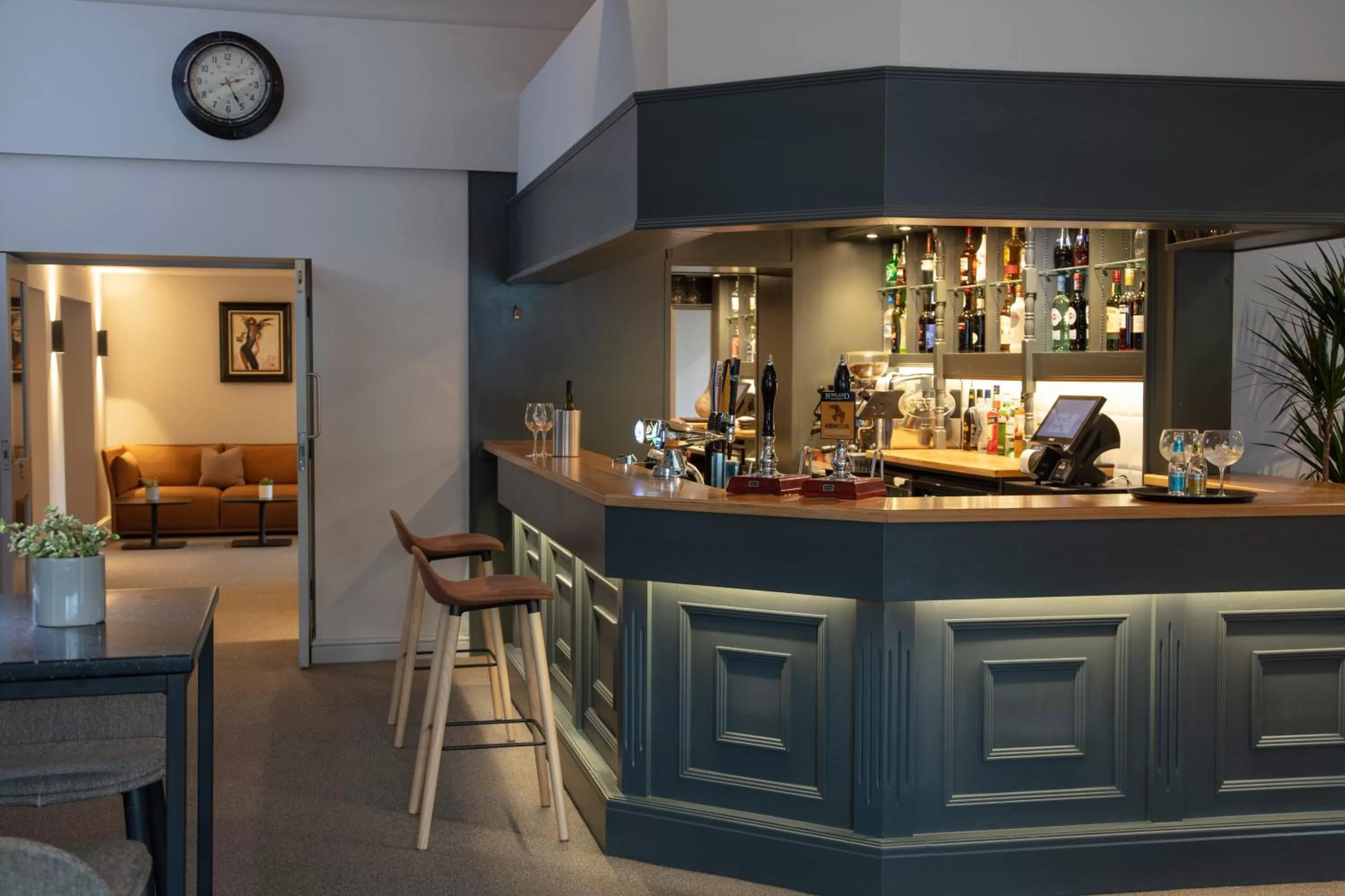Lounge or bar in Mytton Fold Hotel, Ribble Valley