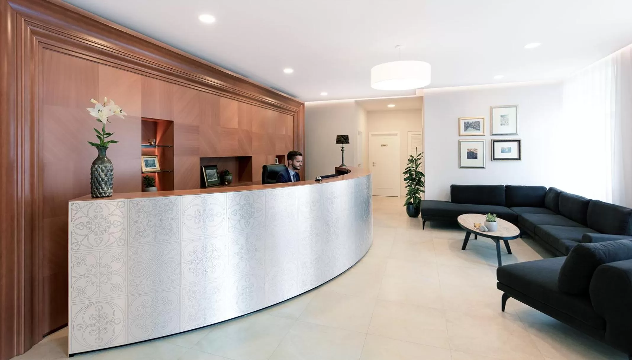 Lobby or reception in Hotel Schwaiger