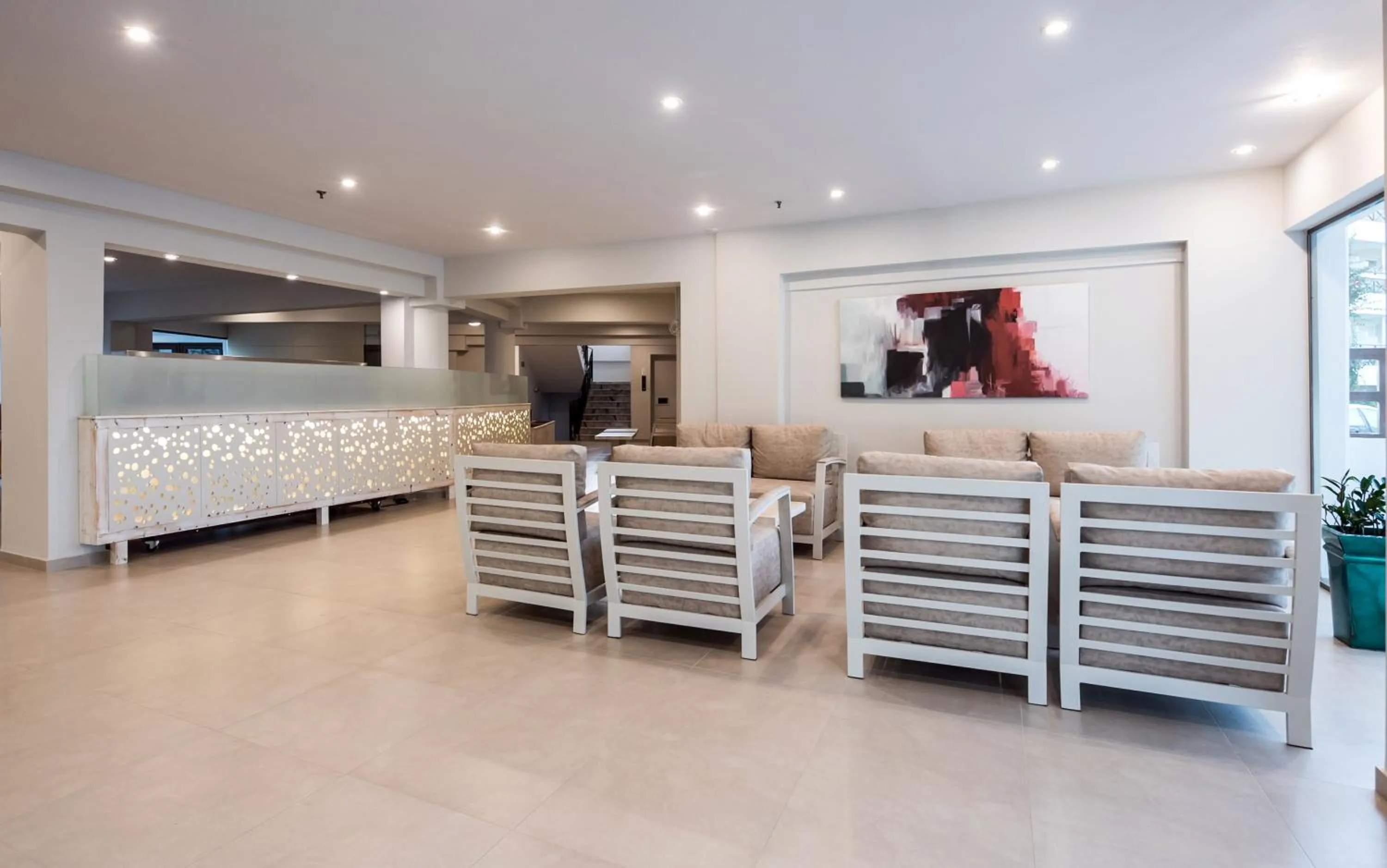 Lobby or reception in Artemis Hotel Apartments