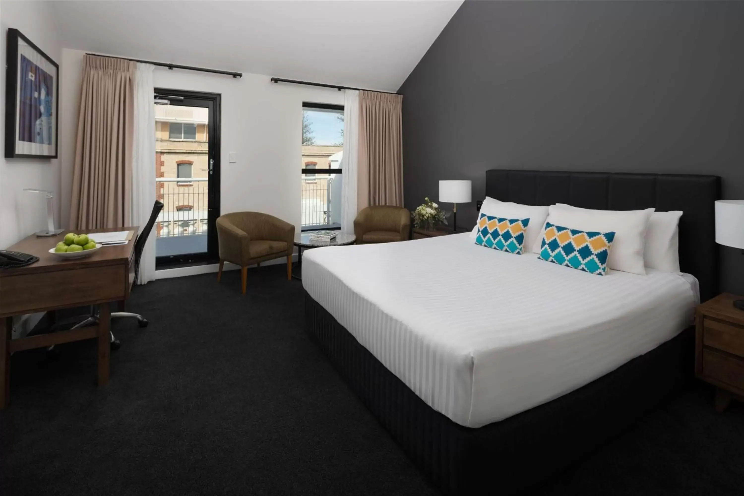 Bedroom, Bed in Esplanade Hotel Fremantle - by Rydges