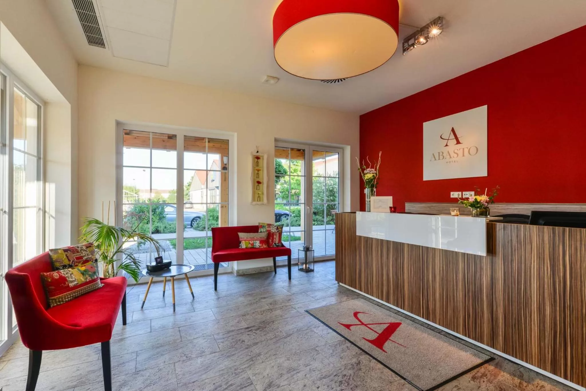 Lobby or reception in Abasto Hotel & Spa Maisach