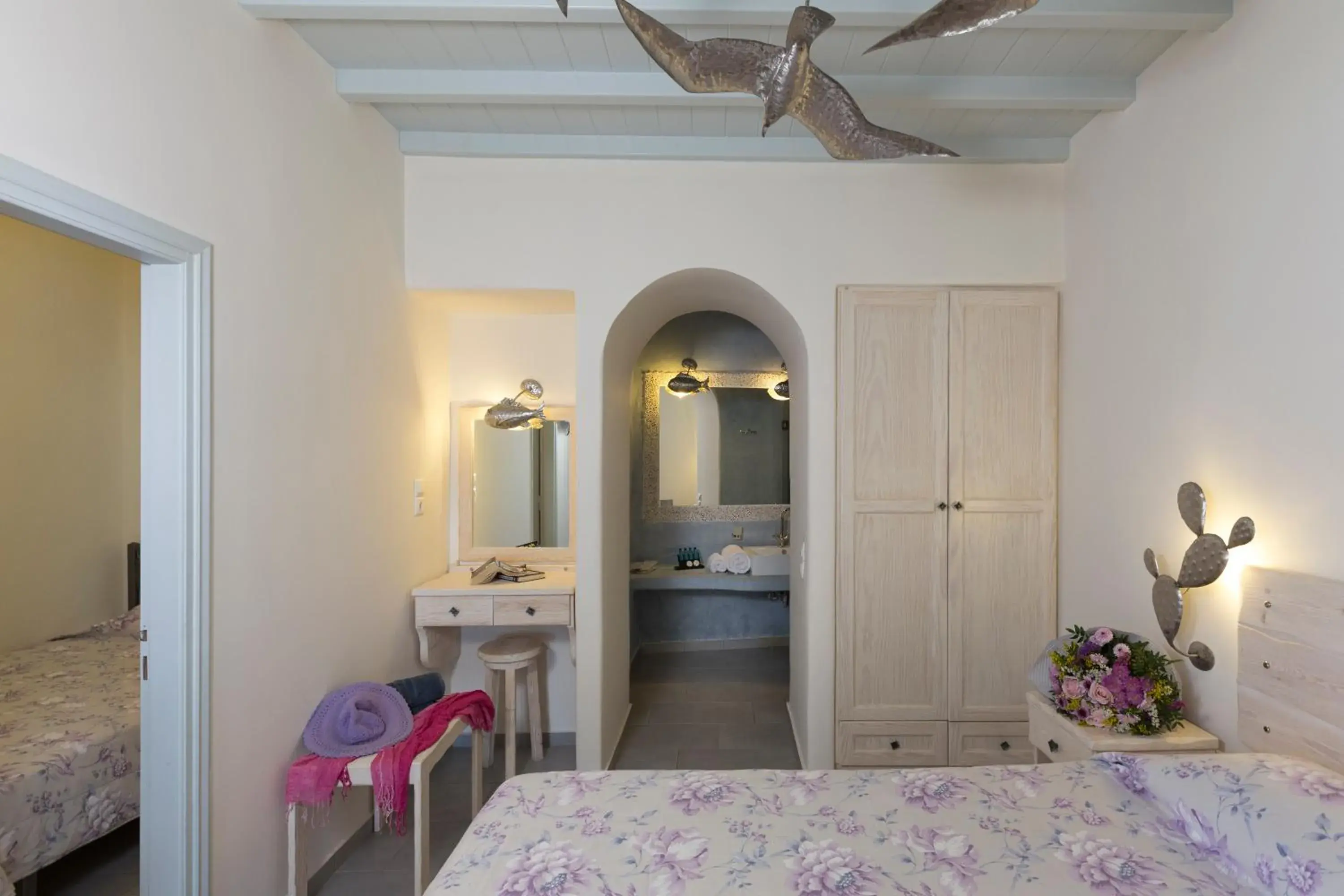 Bedroom, Bed in Panormos Village