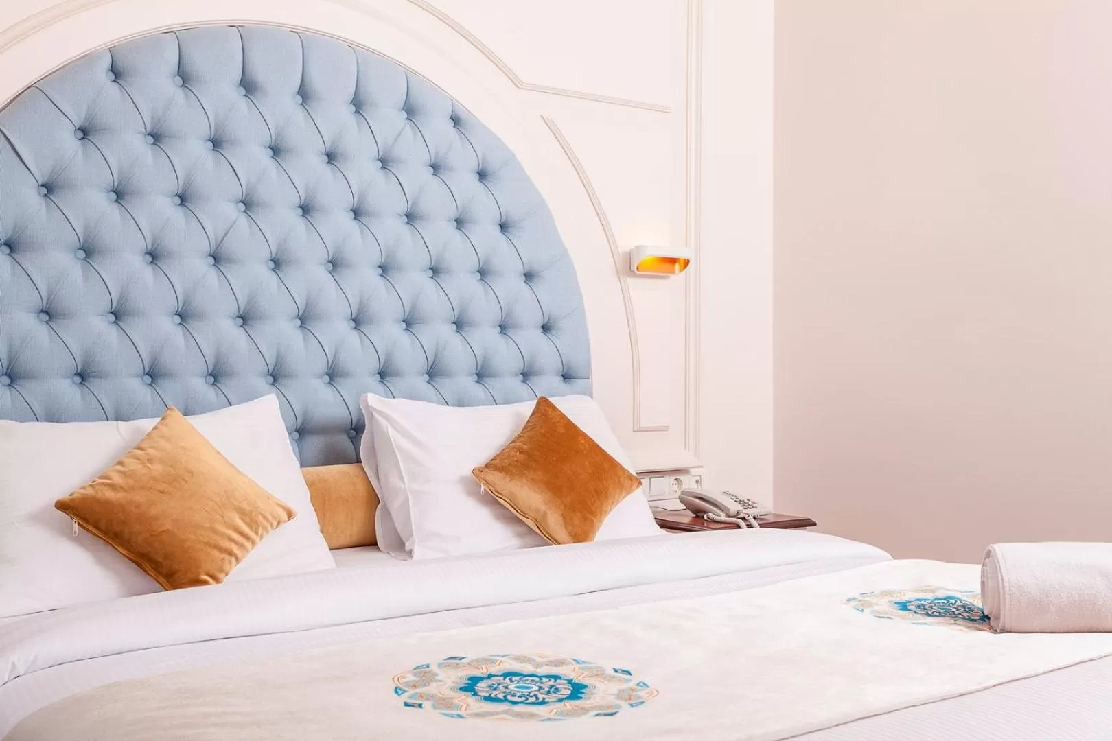 Bed in Salbakos Herakleia Hotel