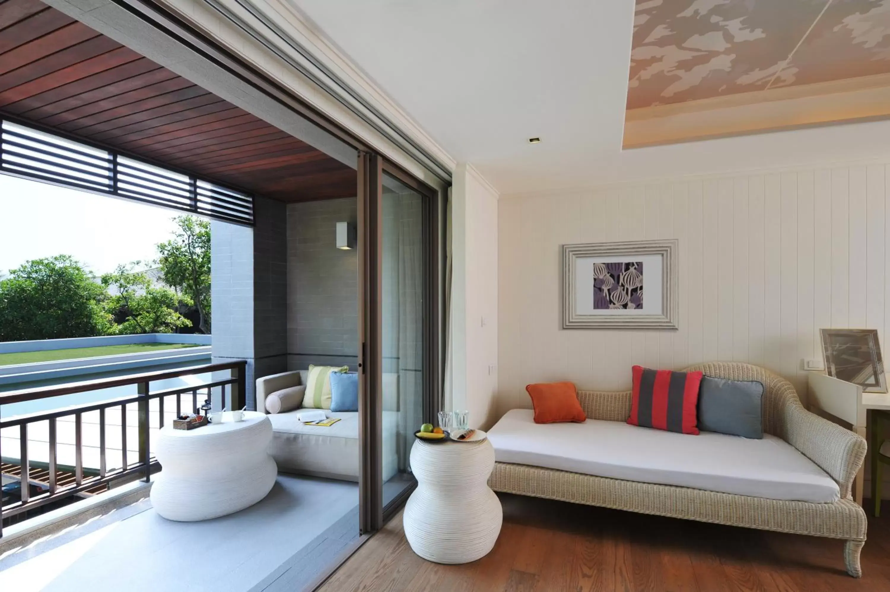 Balcony/Terrace, Bed in Rest Detail Hotel Hua Hin Balcony/Terrace, Bed in Rest Detail Hotel Hua Hin