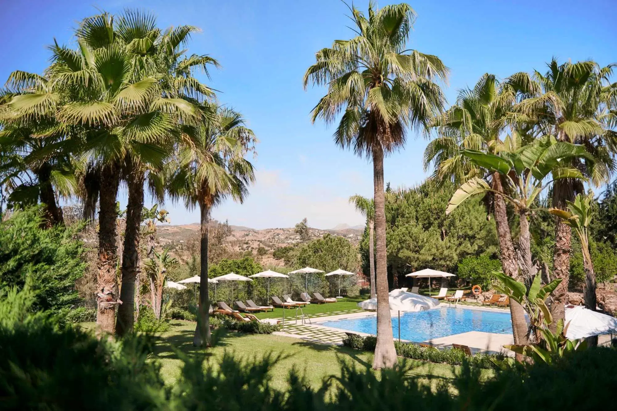 Natural landscape, Pool View in B bou Hotel La Viñuela & Spa