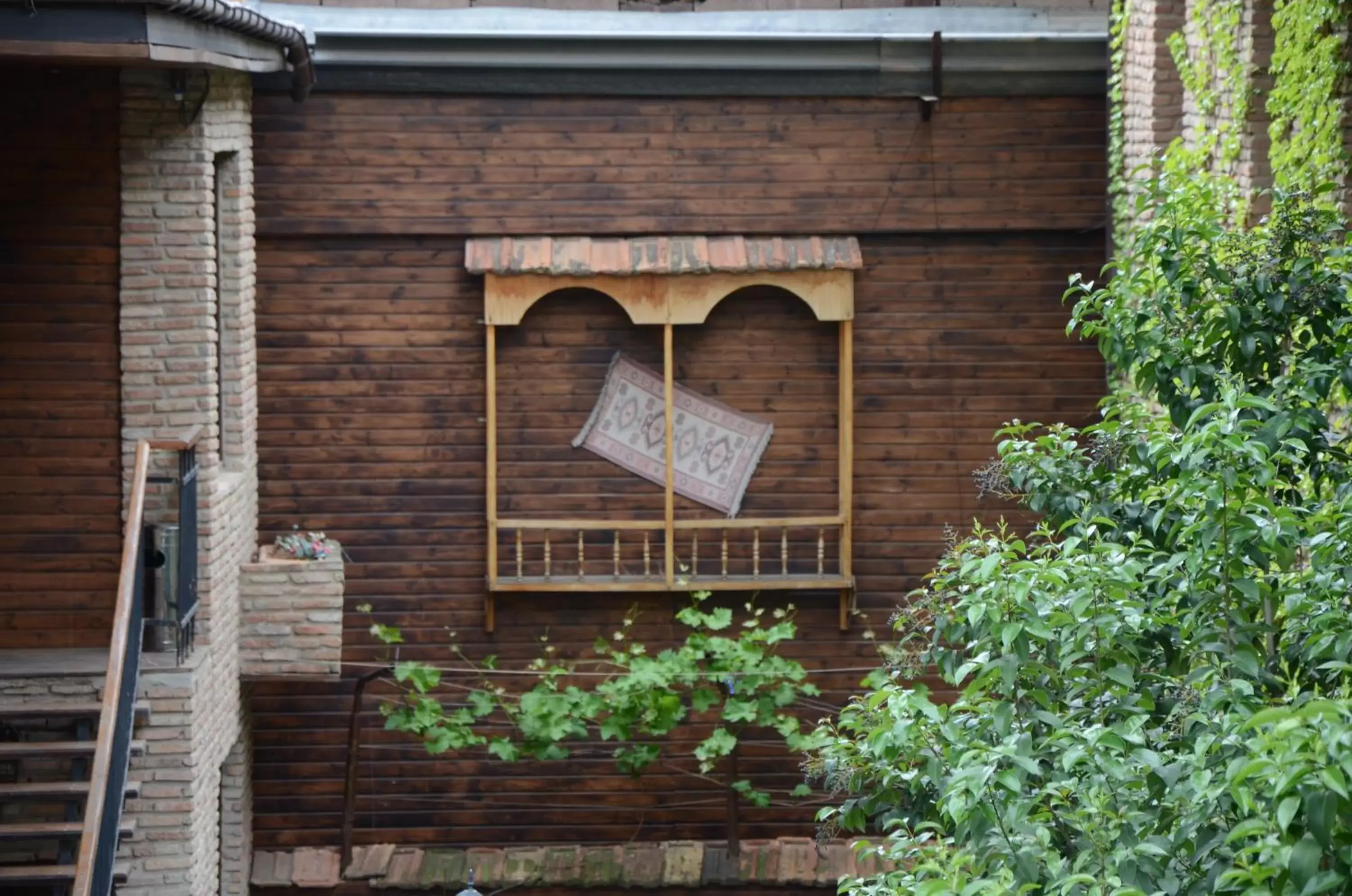 Inner courtyard view in Tiflis Hotel