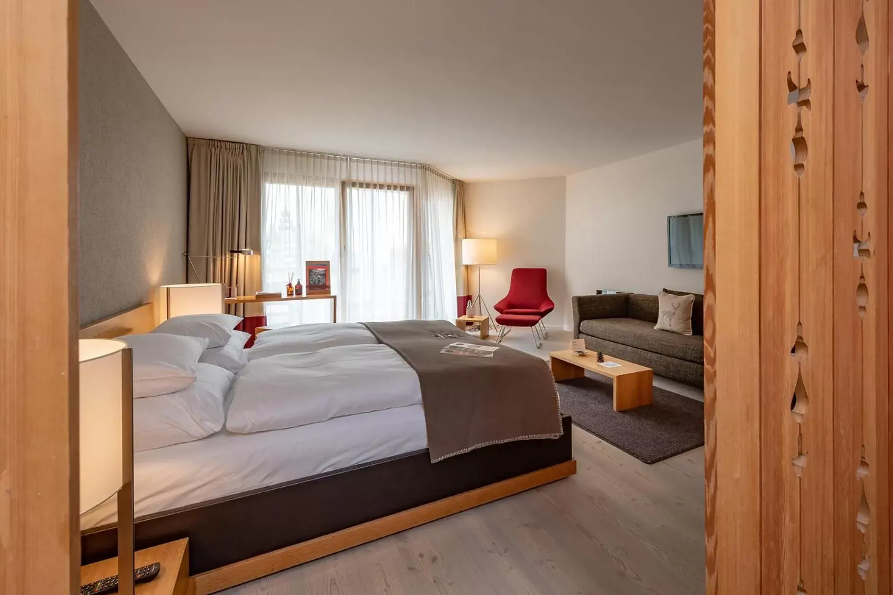 Superior Double Room with Balcony in Hotel Schweizerhof Lenzerheide