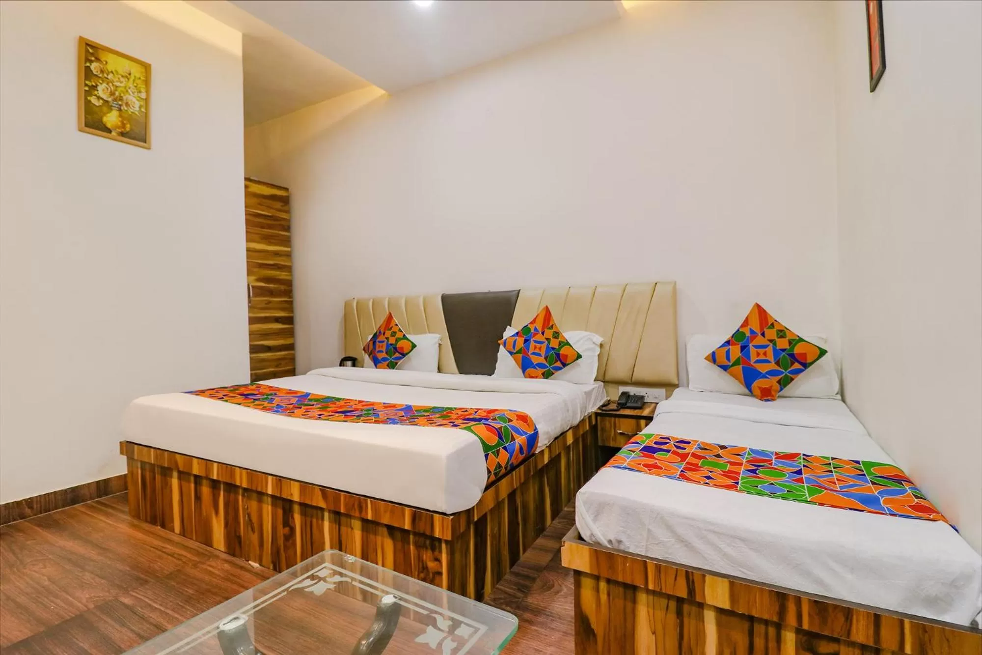 Bed in FabHotel JP Residency