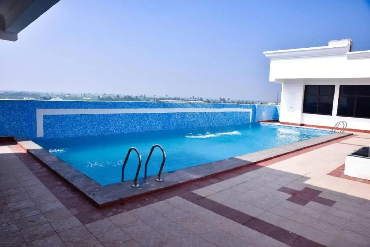Swimming pool in AVS Imperiaa Karaikal Swimming pool in AVS Imperiaa Karaikal