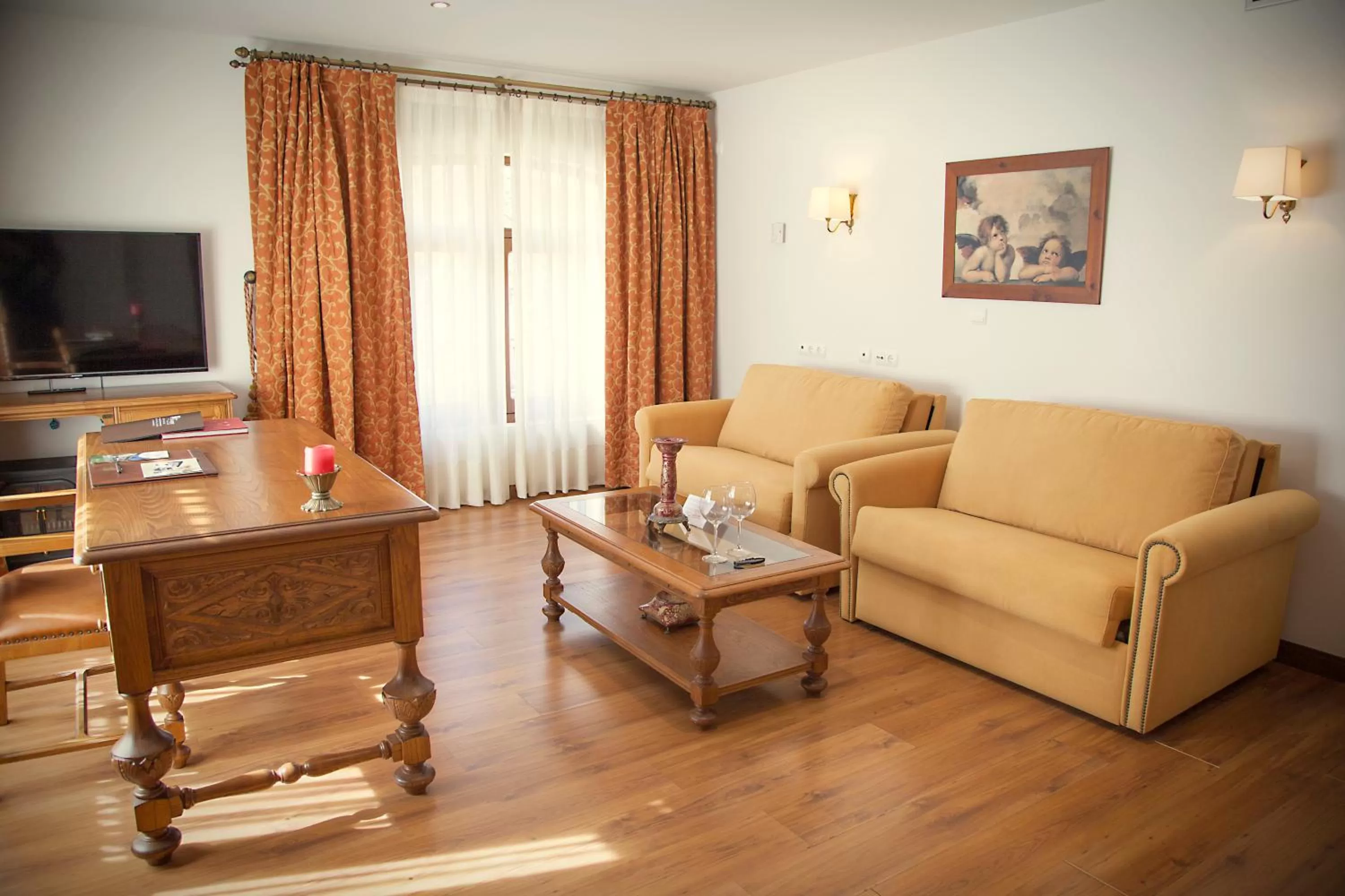 Seating area in Palacio Azcárate Hotel
