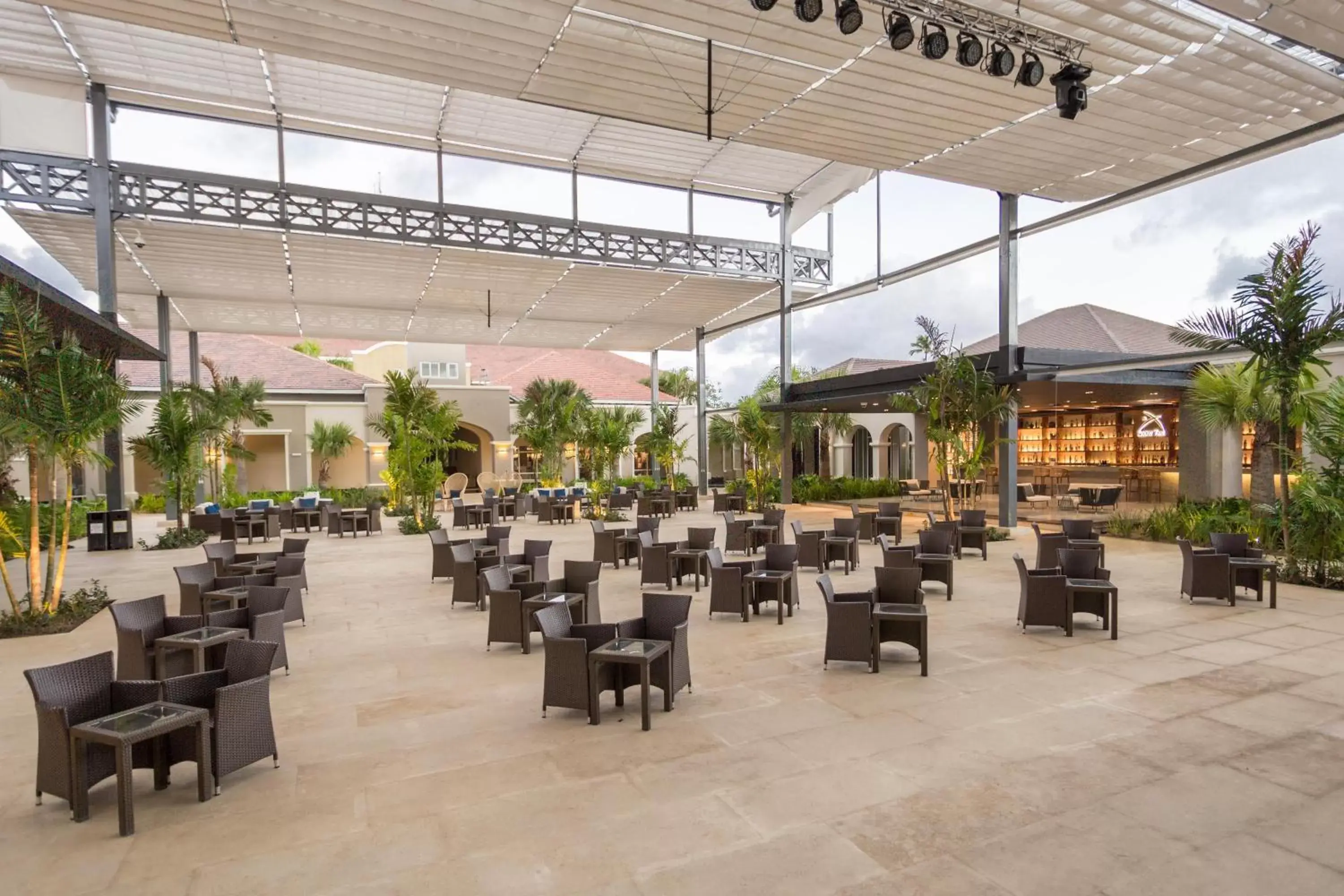 Patio, Restaurant/Places to Eat in Secrets Royal Beach Punta Cana - Adults Only