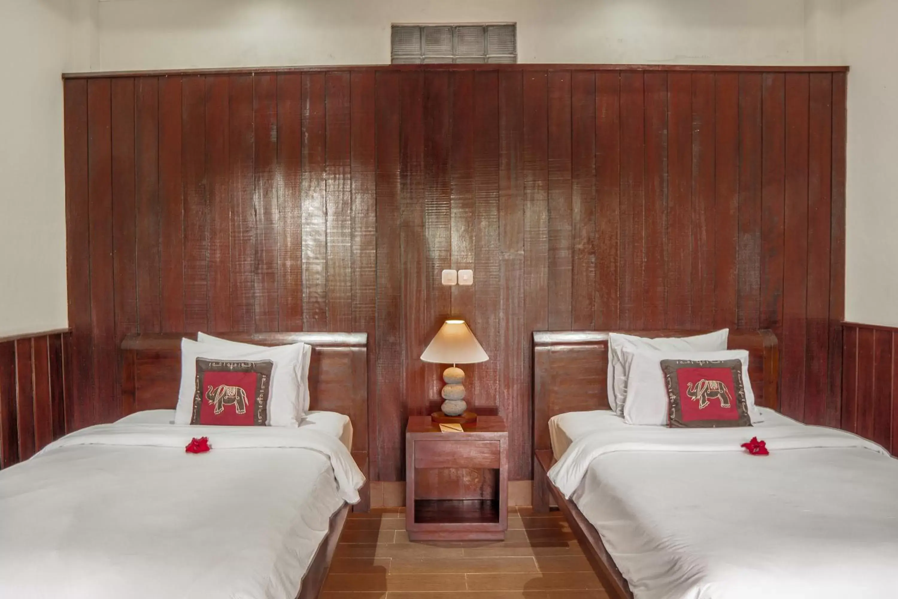 Bed in Artini Bisma Ubud Hotel