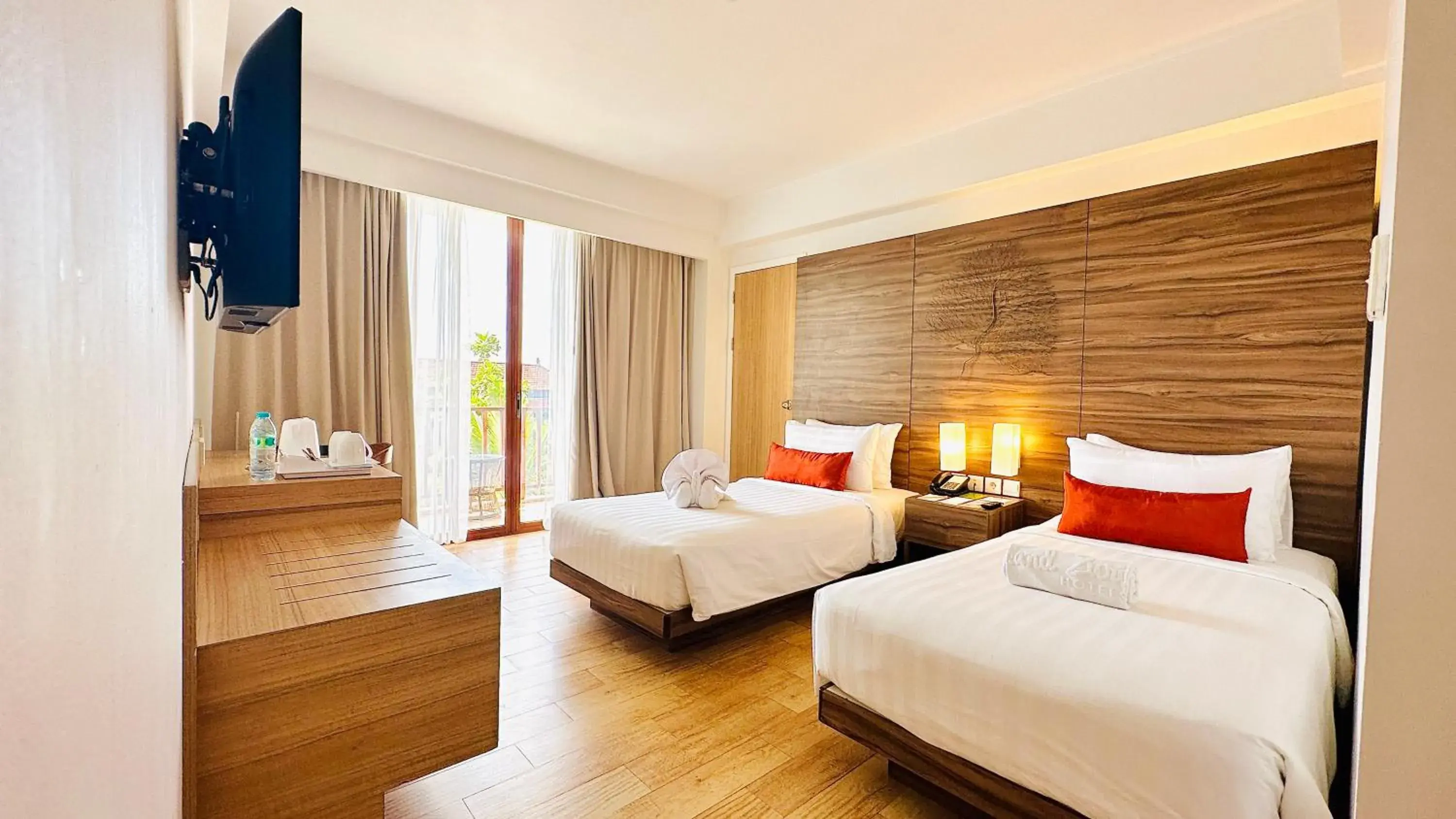 Bed in Grand Zuri Kuta Bali Hotel
