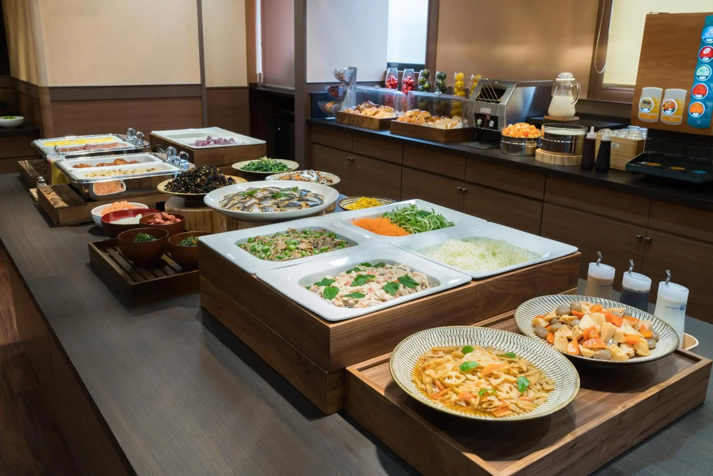 Buffet breakfast, Food in Vessel Hotel Kurashiki