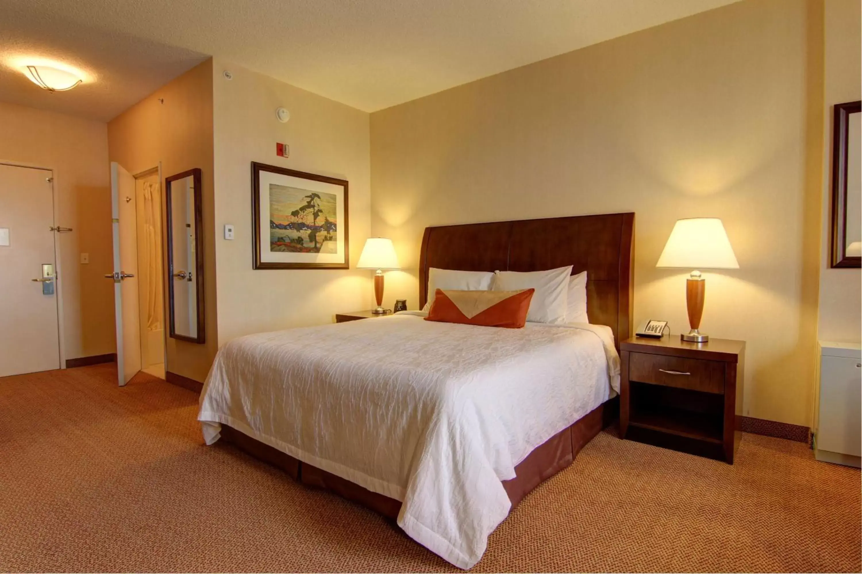 Photo of the whole room, Bed in Hilton Garden Inn Calgary Airport