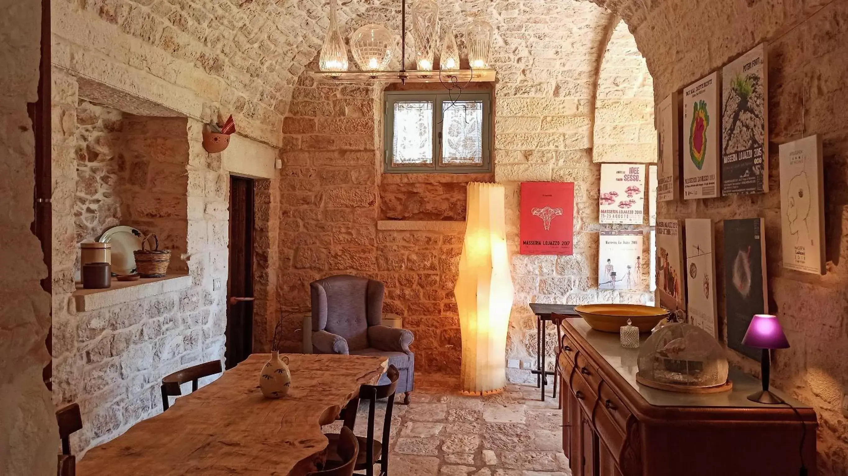 Communal lounge/ TV room in Masseria LoJazzo