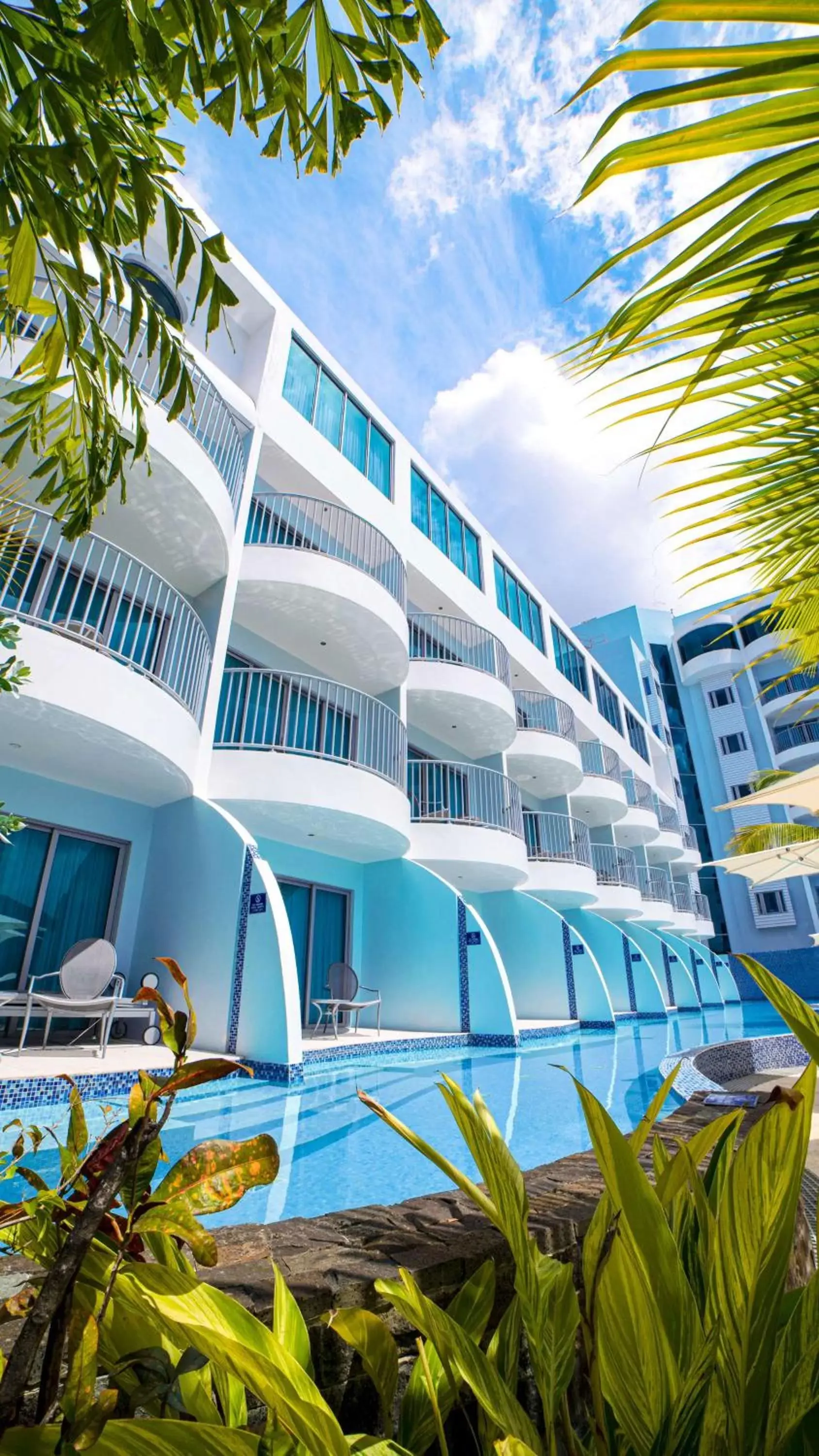 Swimming pool, Property Building in Harbor Club St Lucia, Curio Collection by Hilton