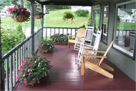 Patio in Smugglers Notch Inn