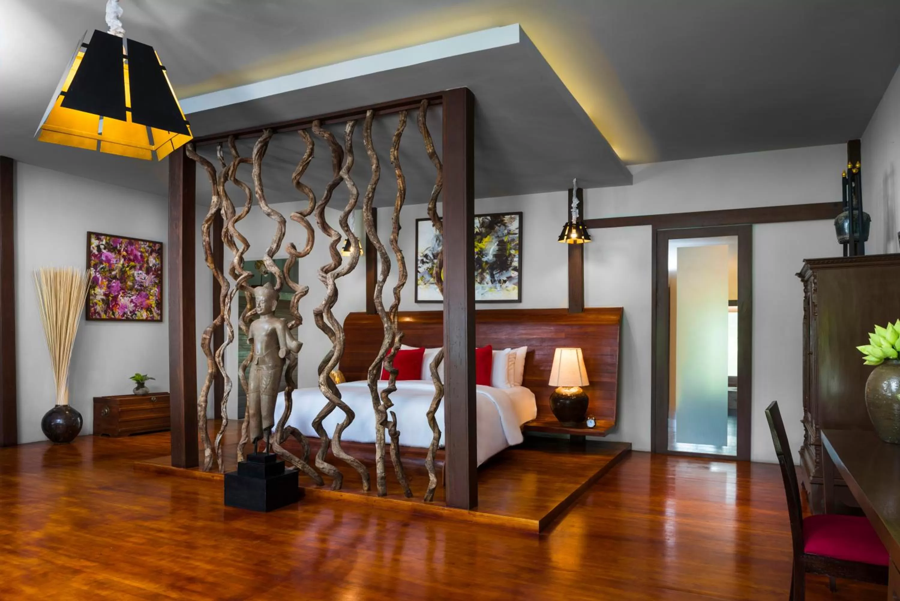 Bed in Sokkhak Boutique Resort & Spa