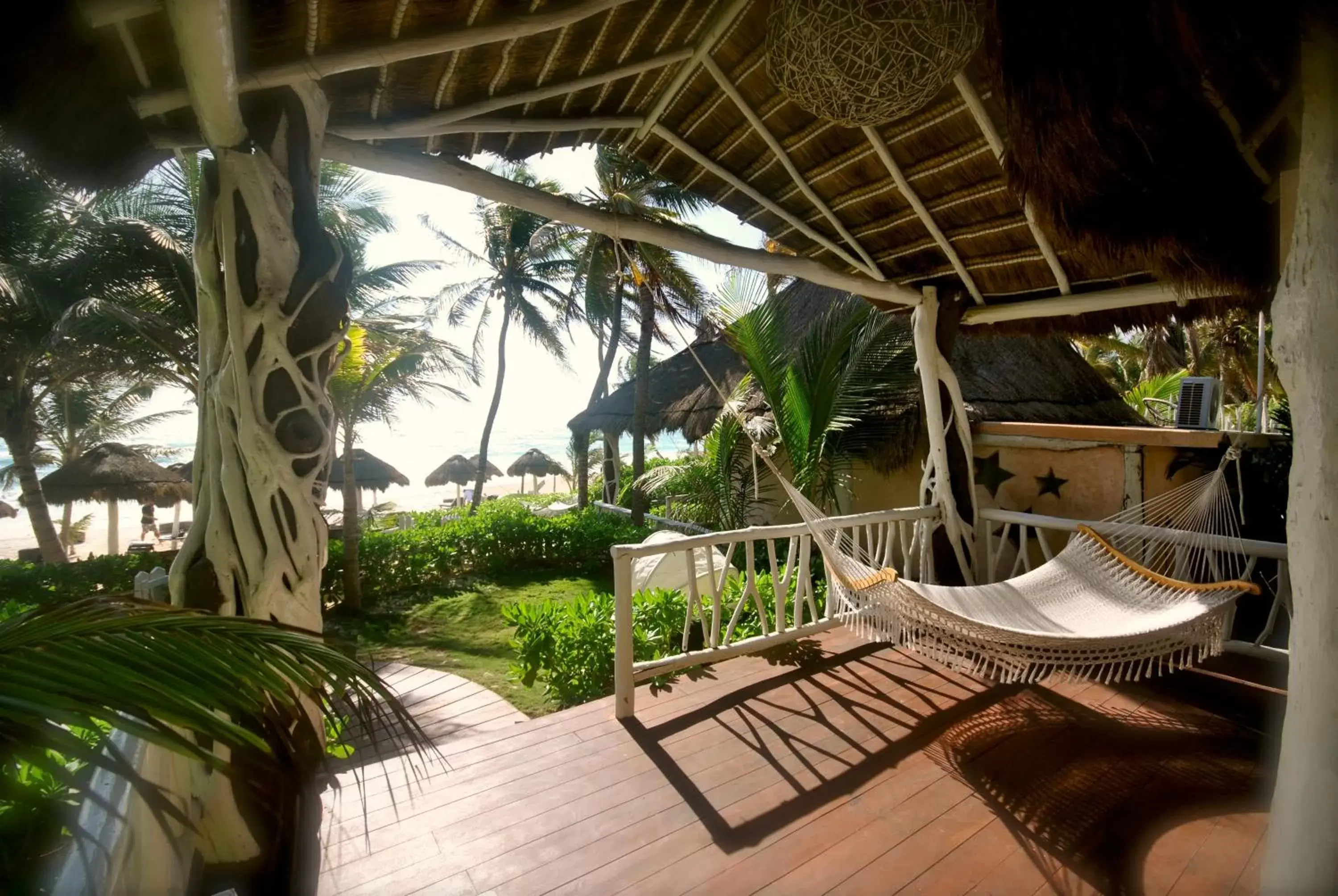 Patio in Villa Las Estrellas Tulum - located at the party zone