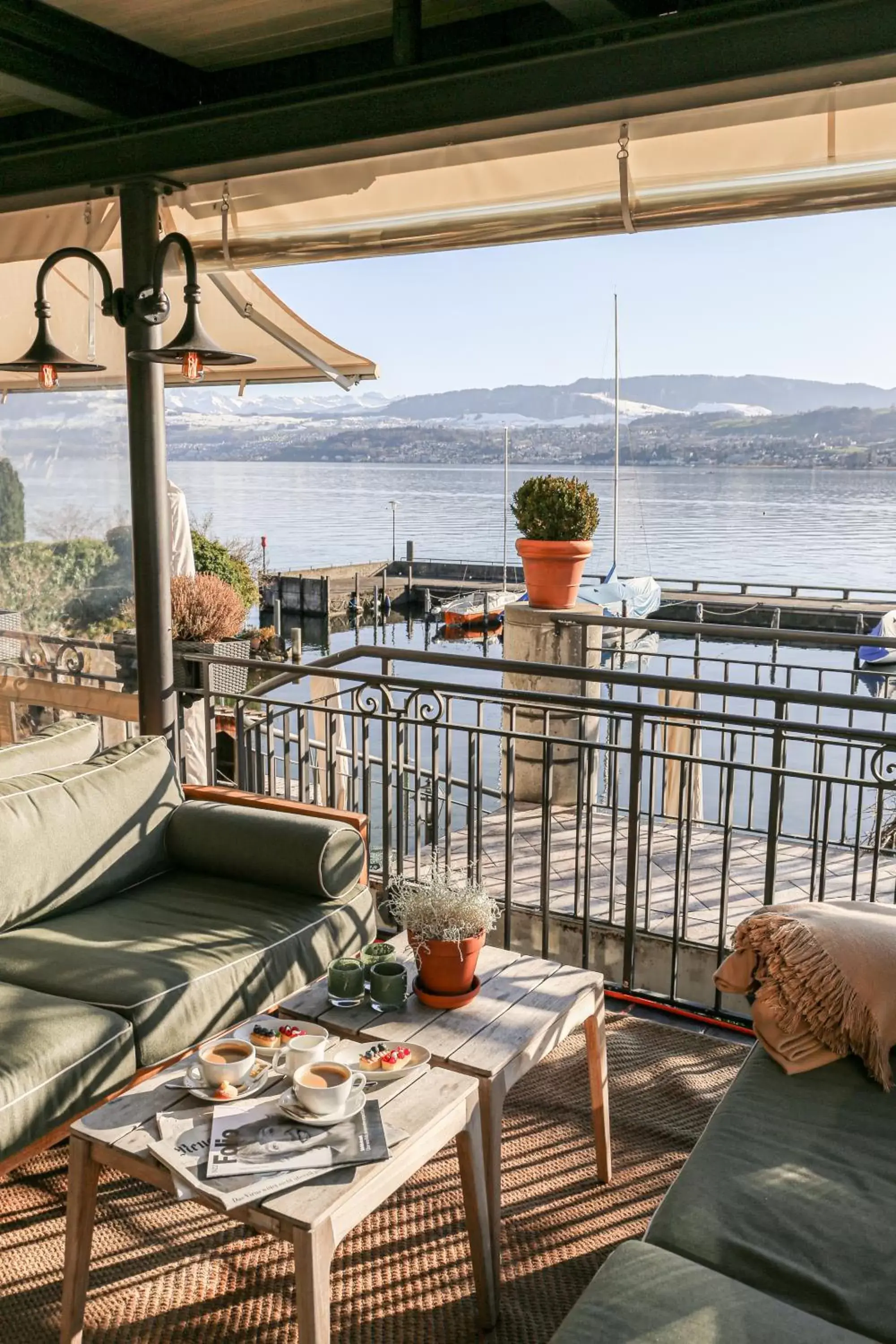 Patio in Hotel Hirschen am See