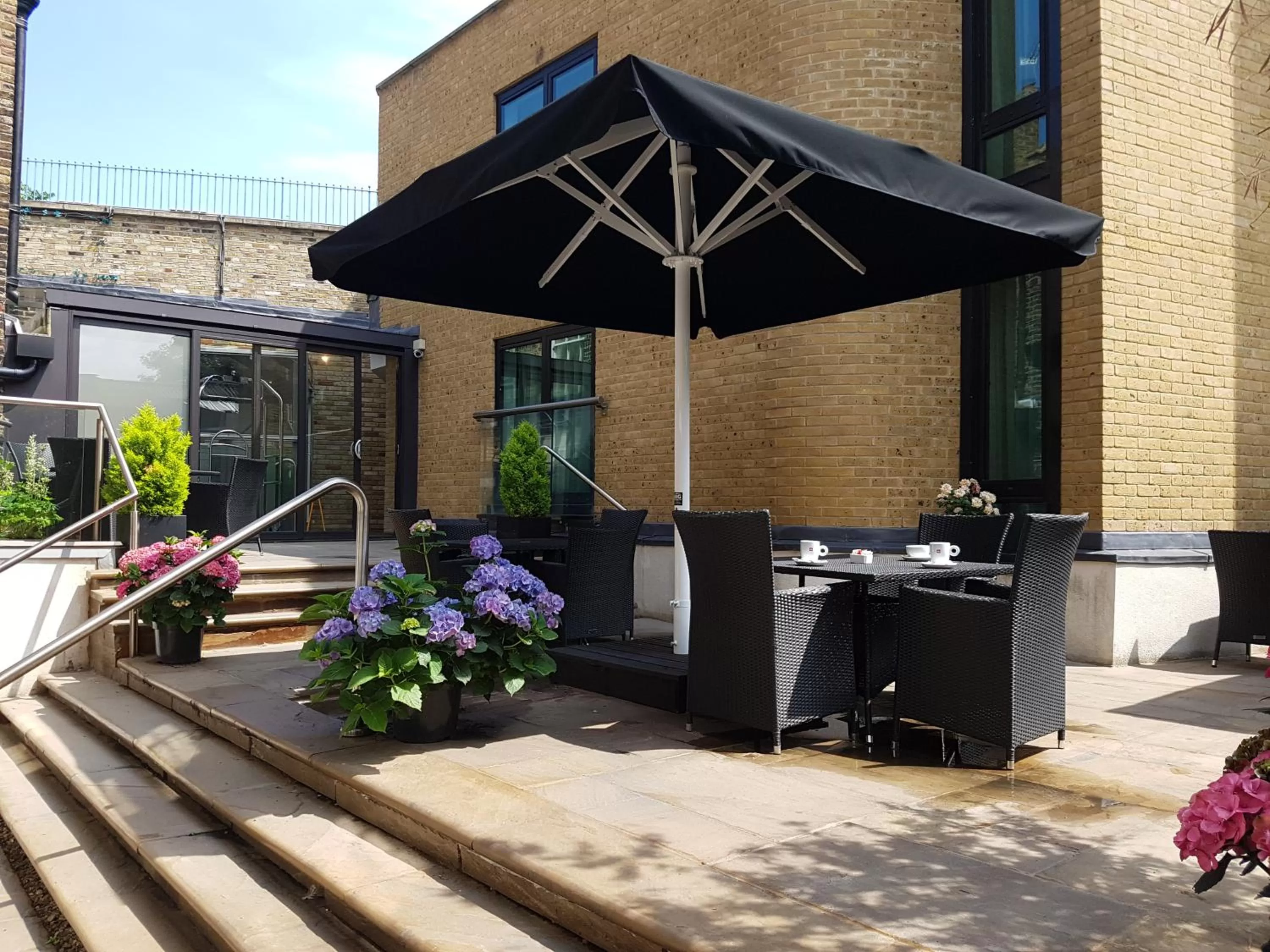 Patio in The Westbridge Hotel Stratford