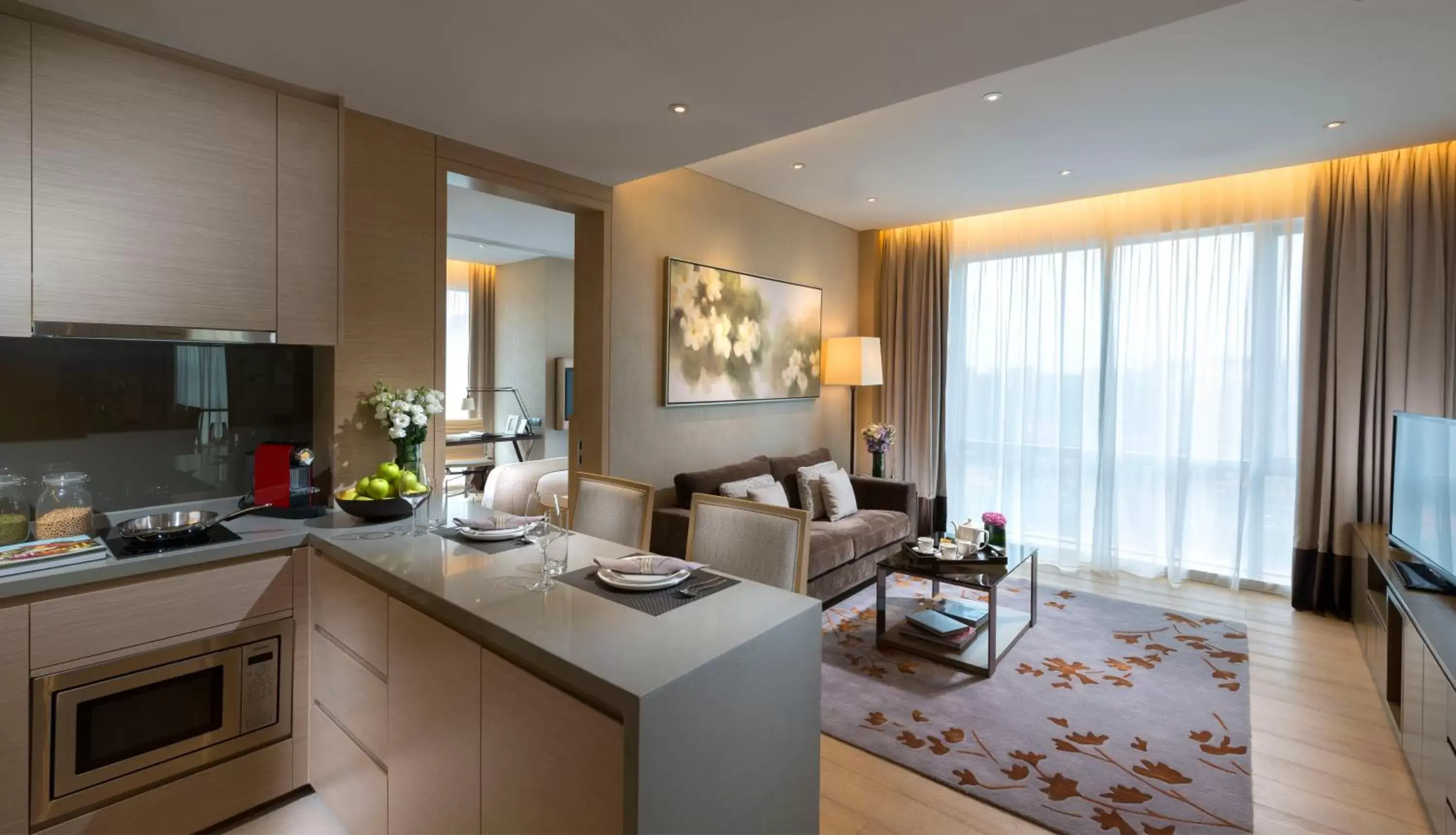 Living room, Seating Area in Fraser Suites Guangzhou