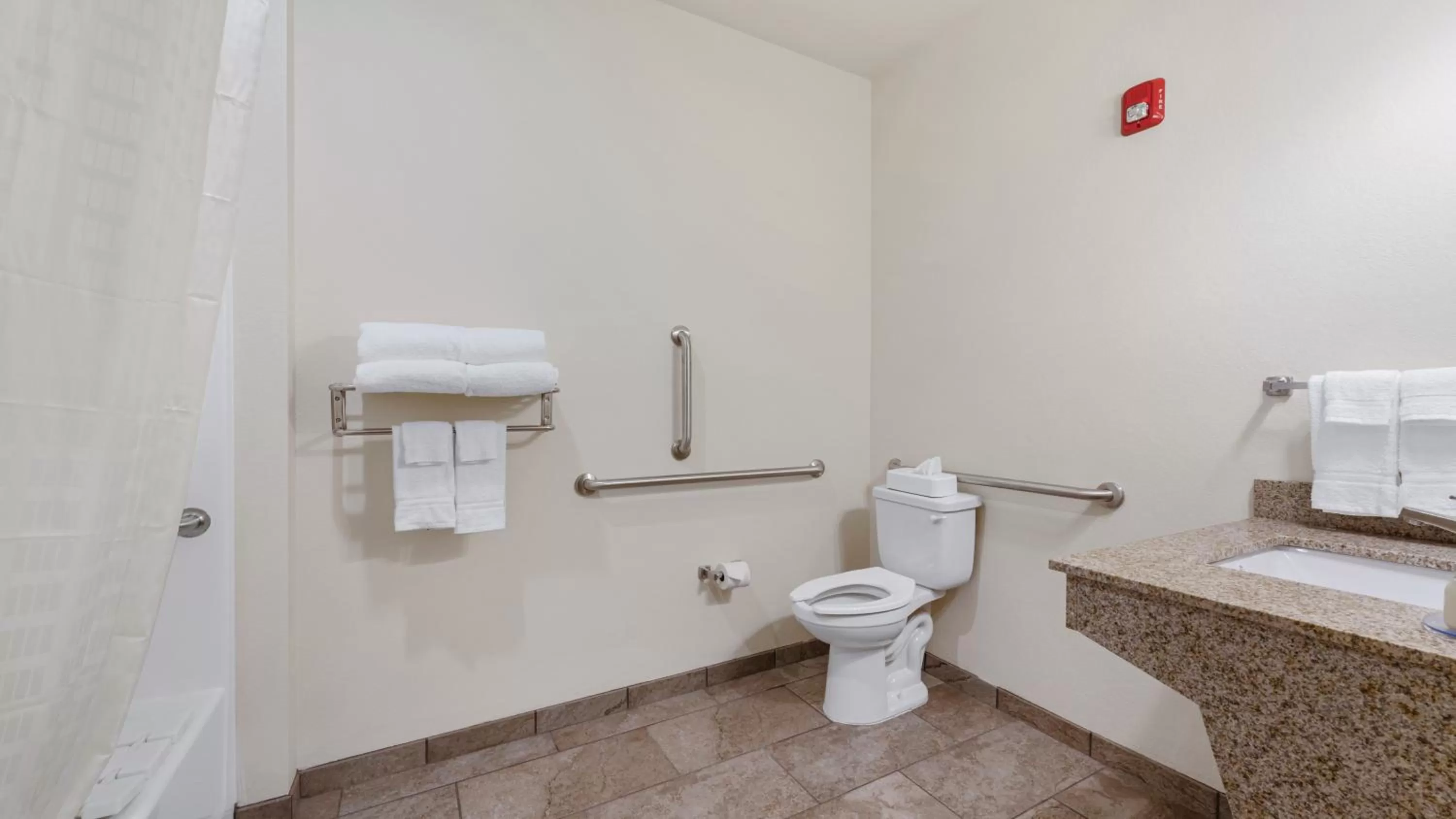 Shower in Cobblestone Hotel & Suites - Two Rivers