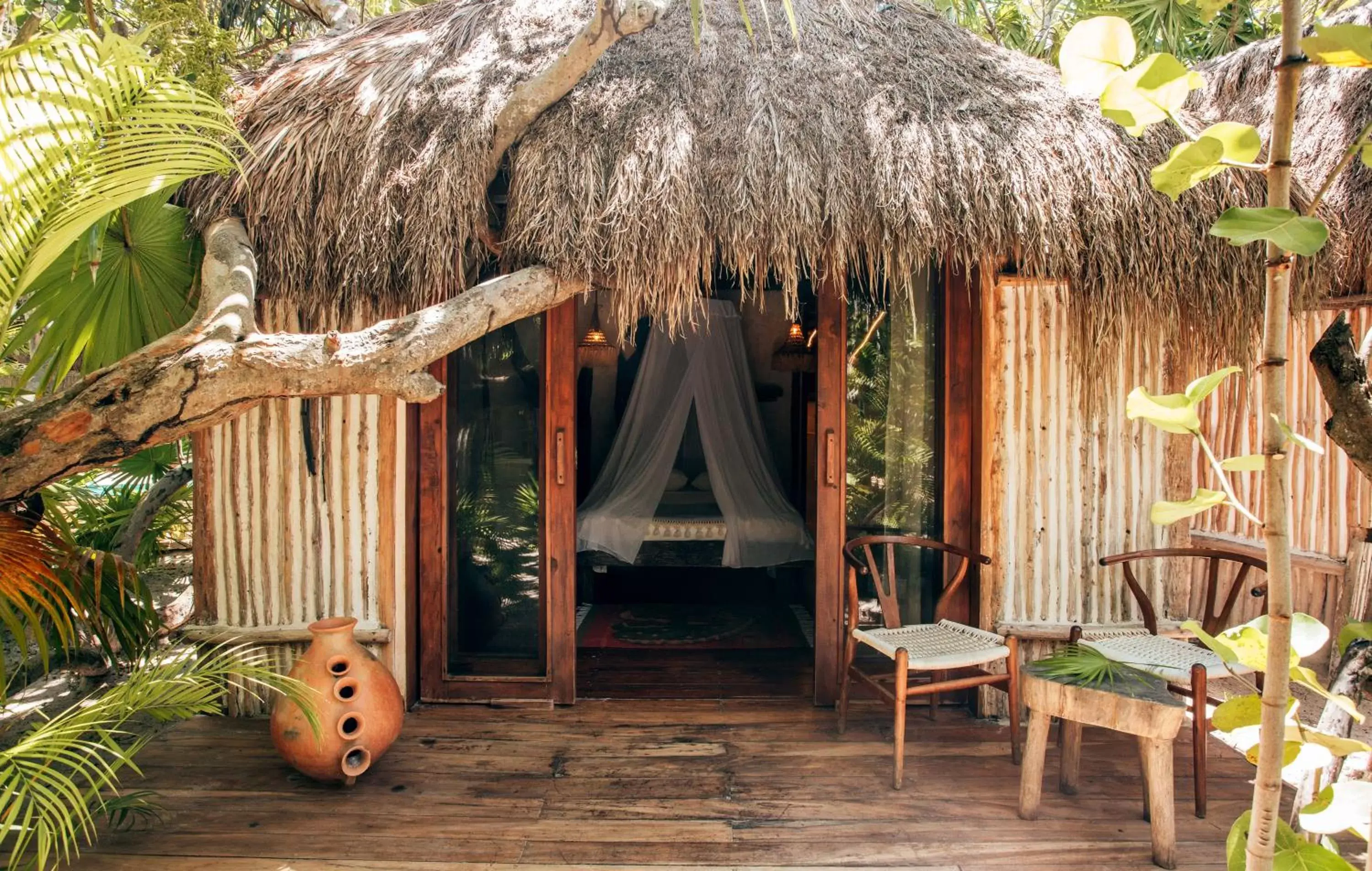 Patio in Ikal Tulum Hotel