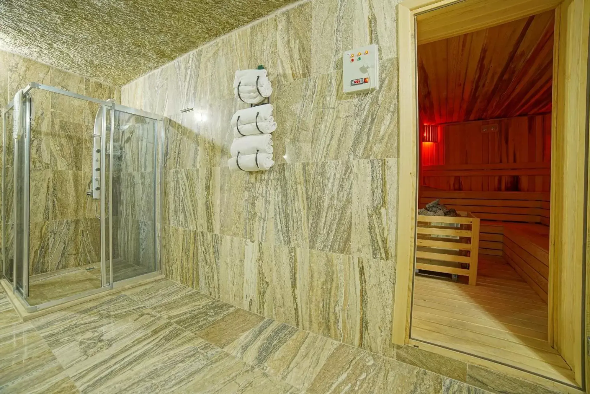 Shower in Lucky Cave Hotel Cappadocia