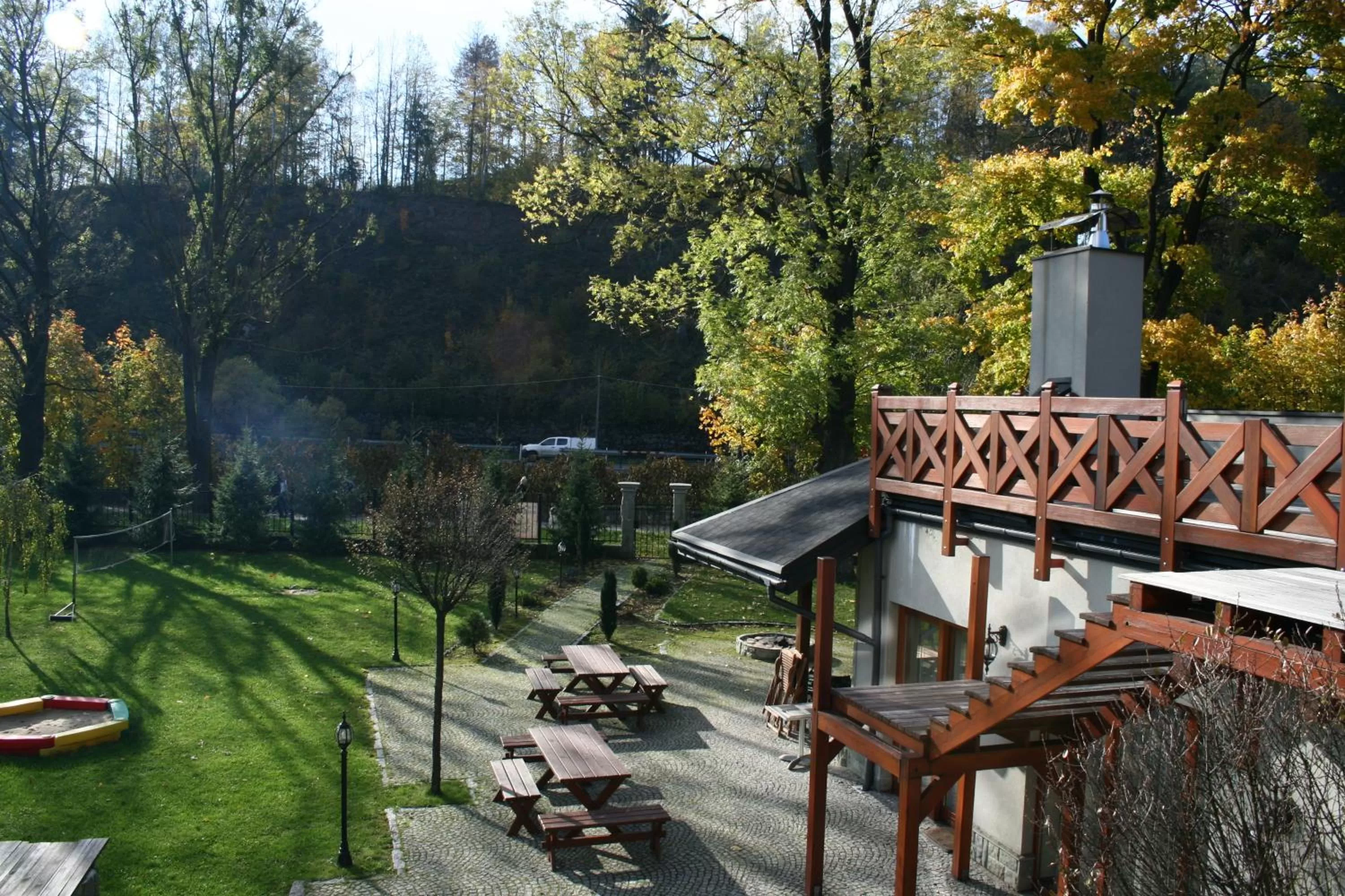 Garden in Pensjonat Nad Rzeką