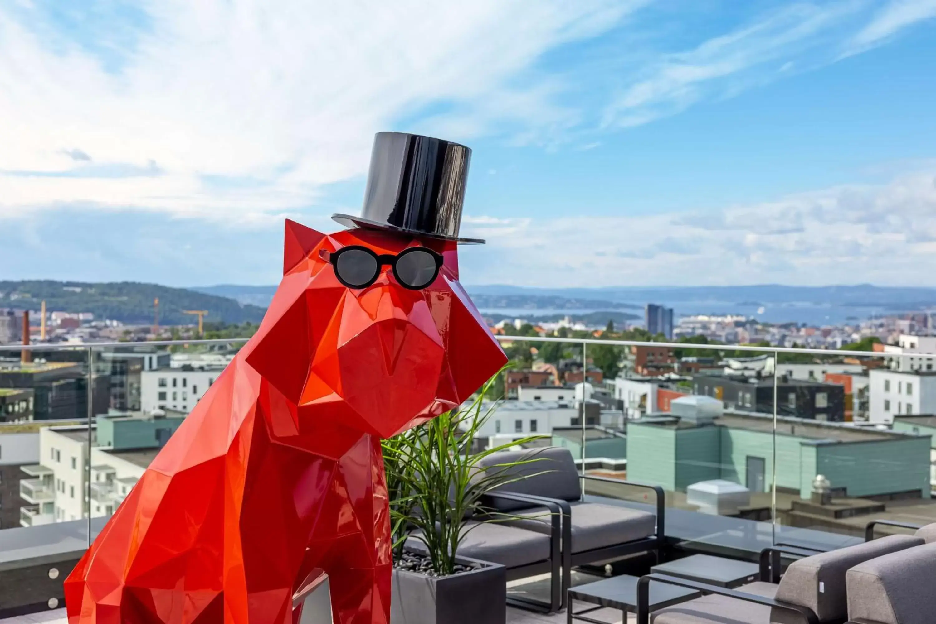 Balcony/Terrace in Radisson RED Oslo Okern