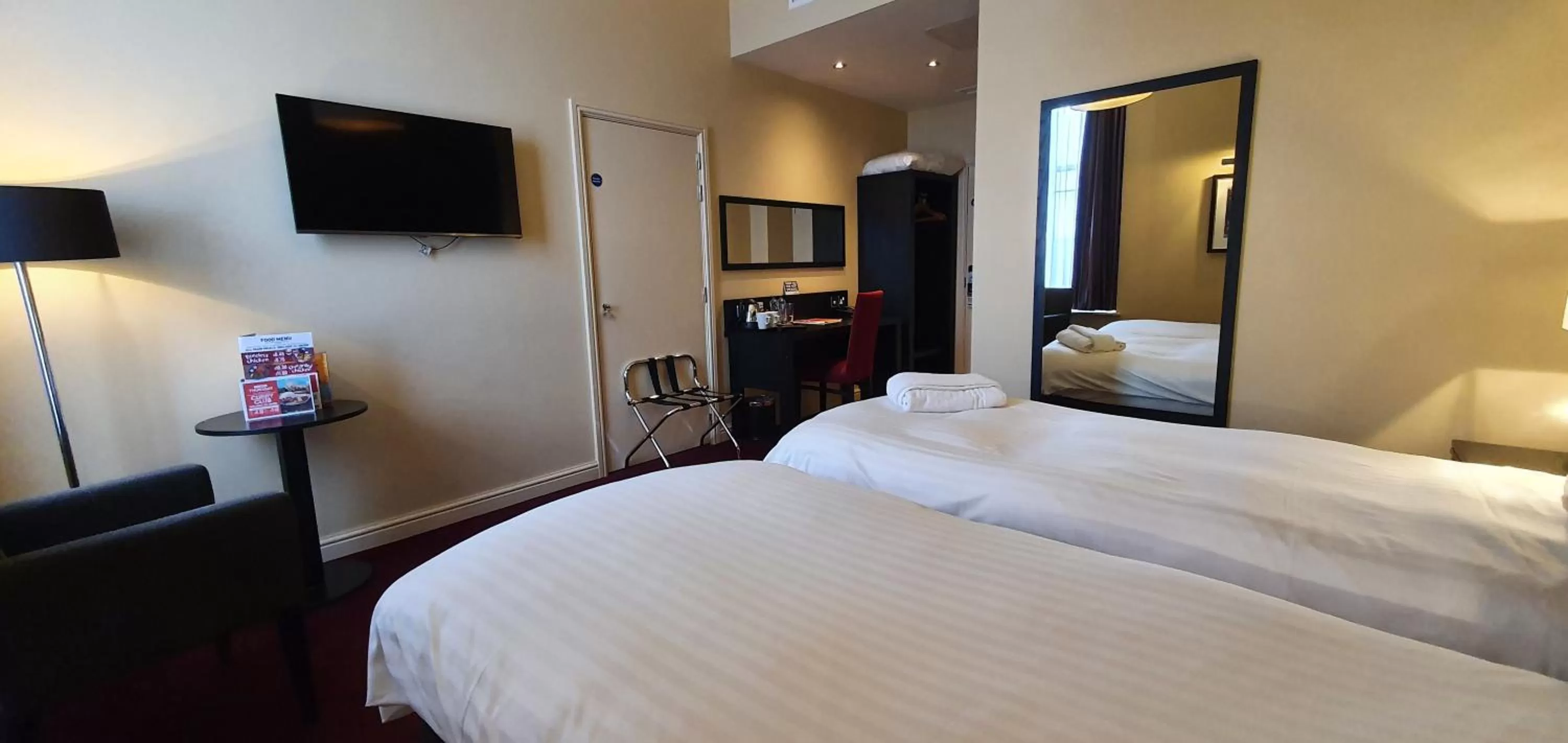 Bedroom, Bed in The John Francis Basset Wetherspoon