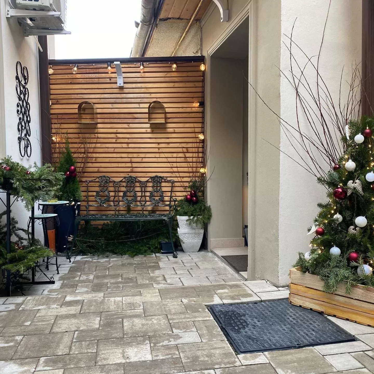 Inner courtyard view in Lumiere House Sibiu