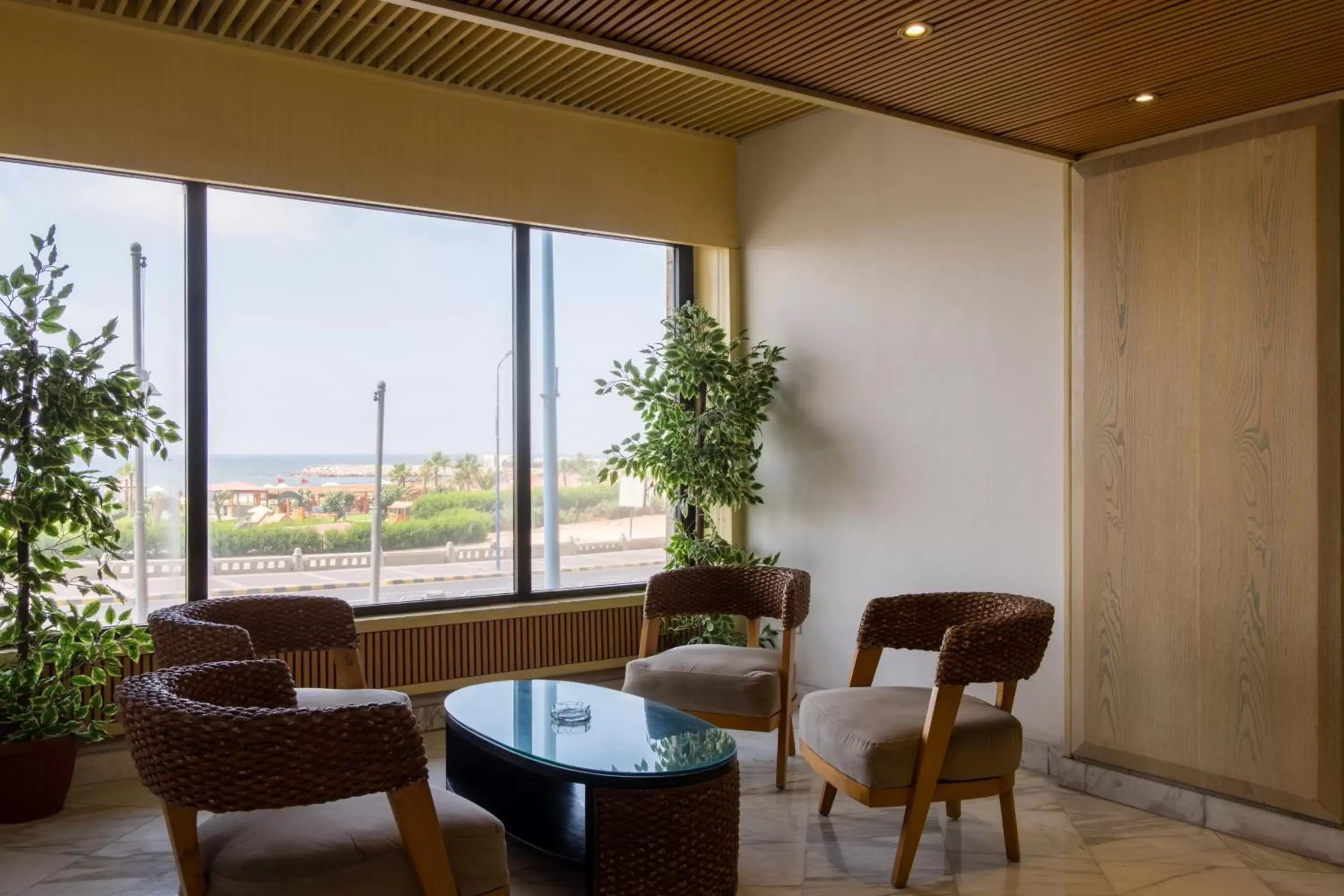 Seating Area in Plaza Hotel Alexandria