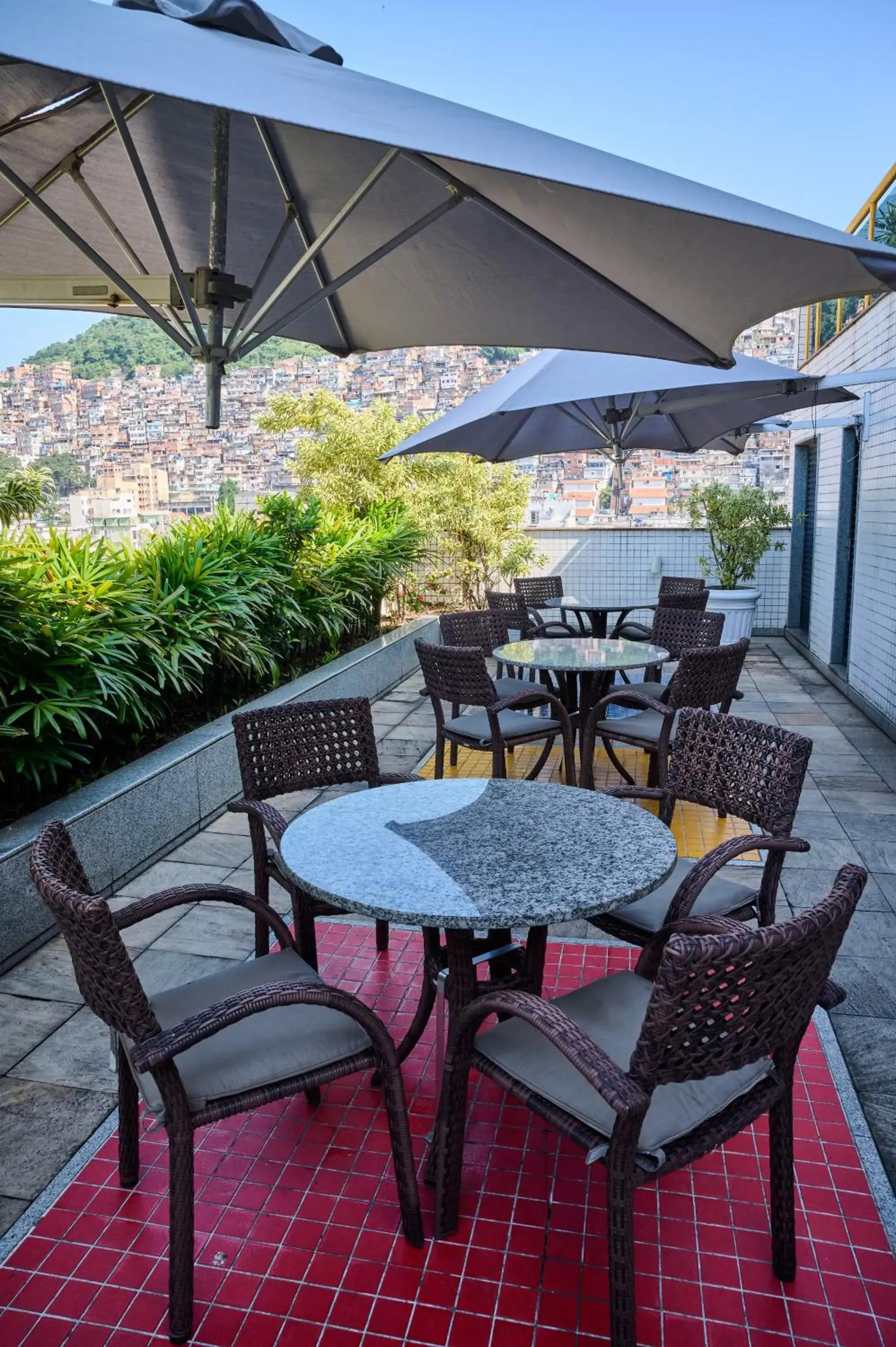 Swimming pool, Balcony/Terrace in South American Copacabana Hotel