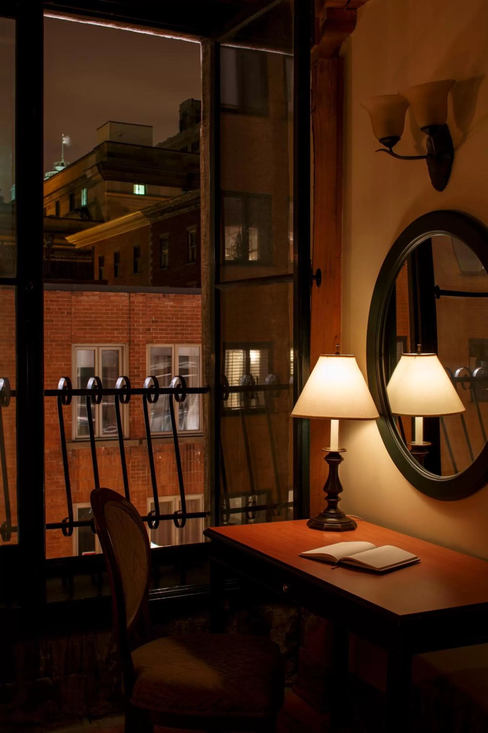 Seating area in Auberge du Vieux Port by Gray Collection