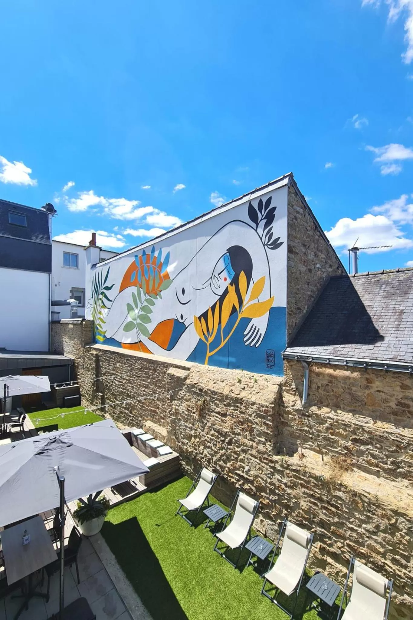 Garden in Best Western Plus Hôtel Vannes Centre Ville