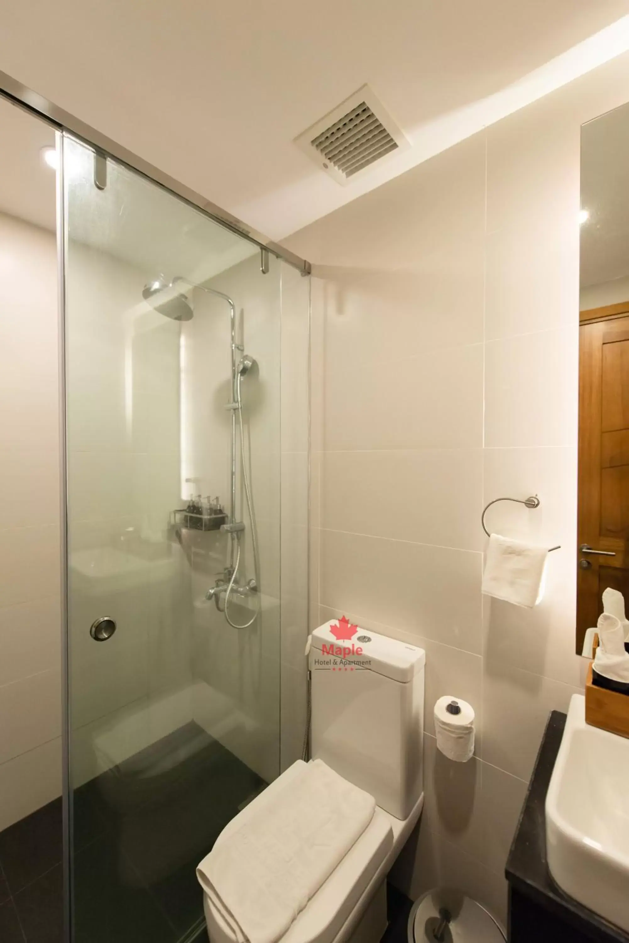 Shower, Bathroom in Maple Hotel & Apartment