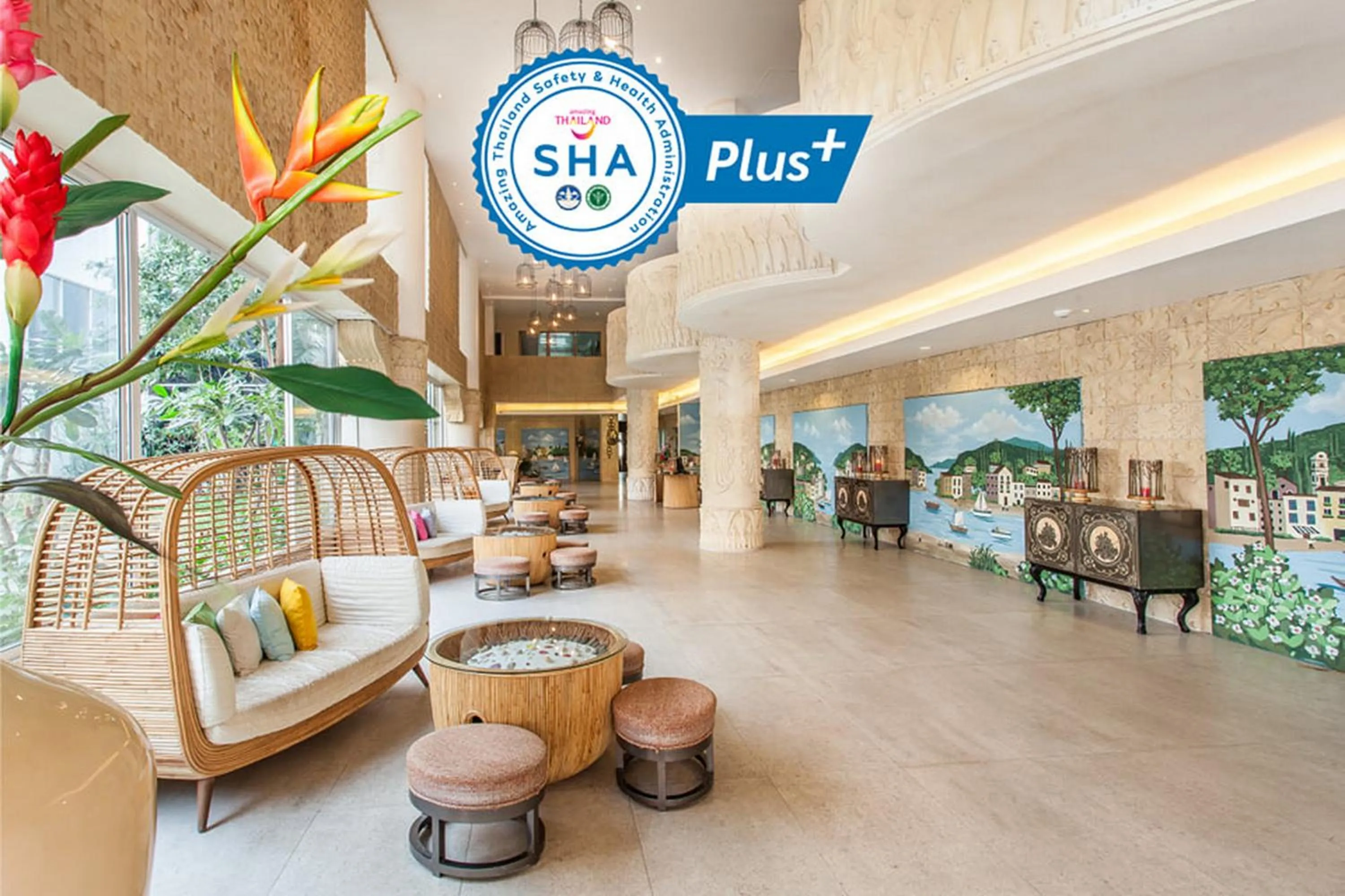 Lobby or reception in Patong Heritage Hotel Phuket - SHA Extra Plus