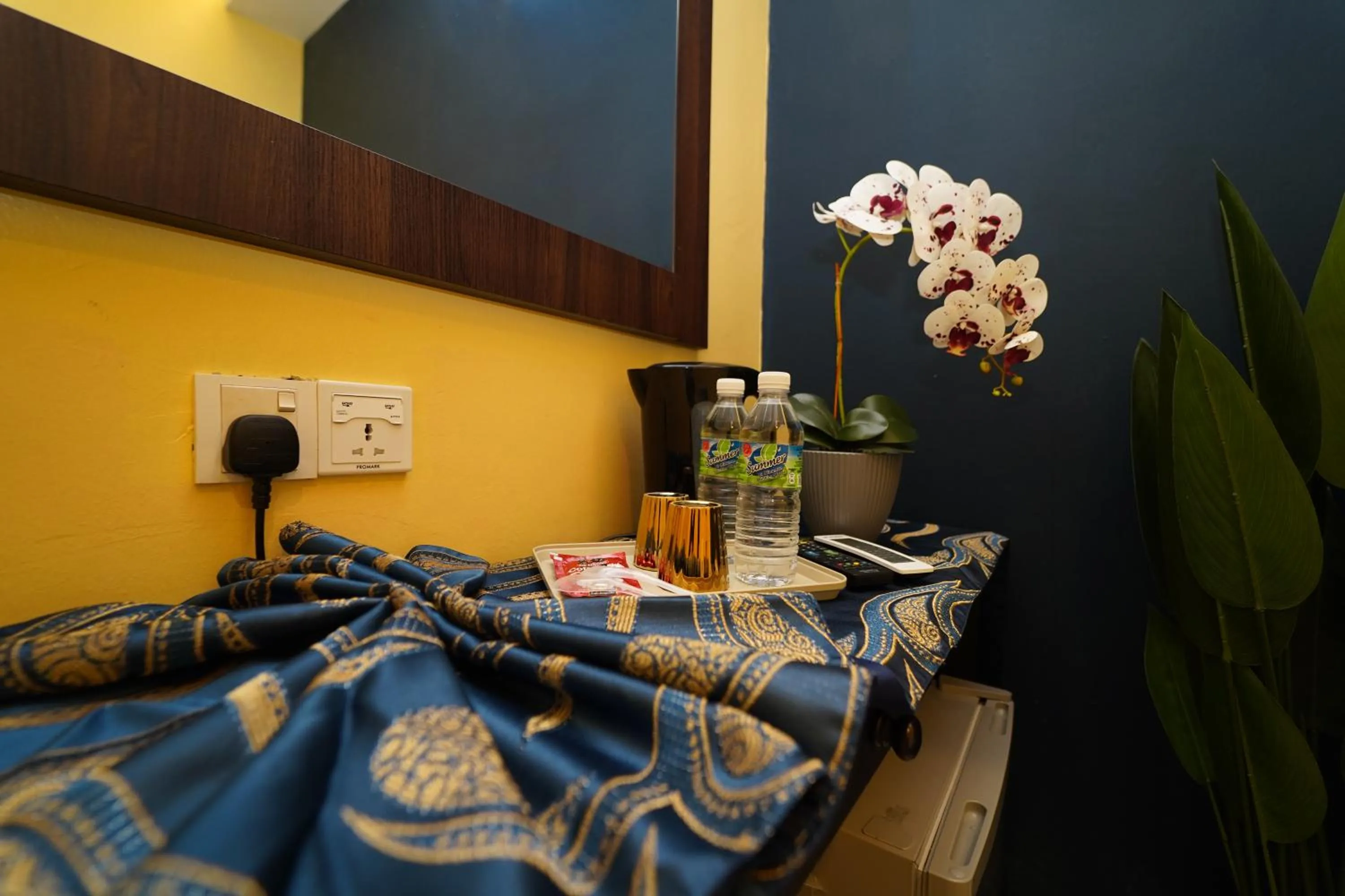 Bed in Ghazrin's Classic Hotel JB