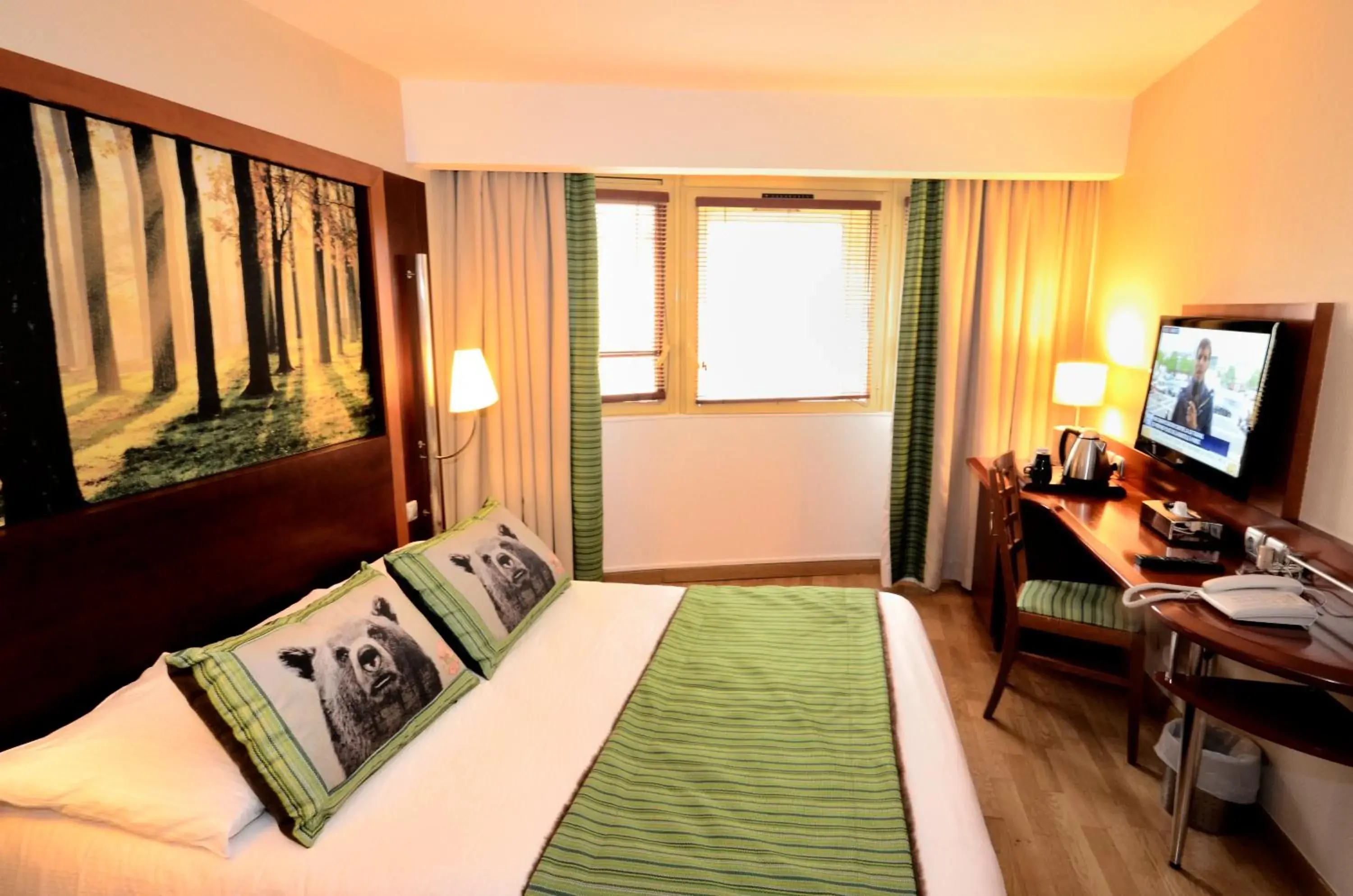 TV and multimedia, Room Photo in Green hotels Confort Paris 13