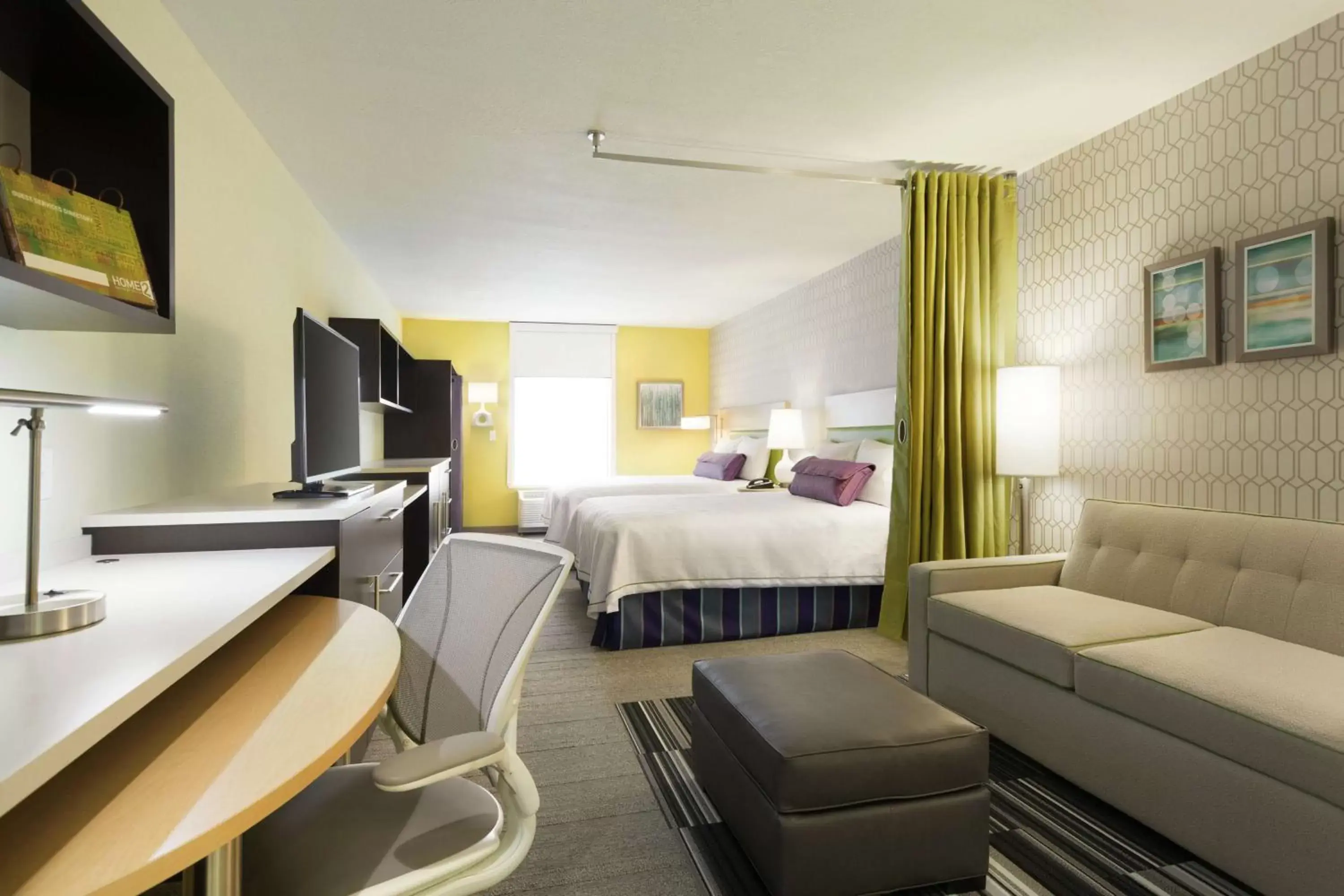 Studio Suite with Two Queen Beds - Hearing Access/Non-Smoking in Home2 Suites by Hilton Salt Lake City-East Studio Suite with Two Queen Beds - Hearing Access/Non-Smoking in Home2 Suites by Hilton Salt Lake City-East