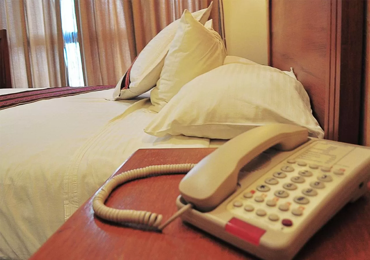 Decorative detail, Bed in Qantu Hotel